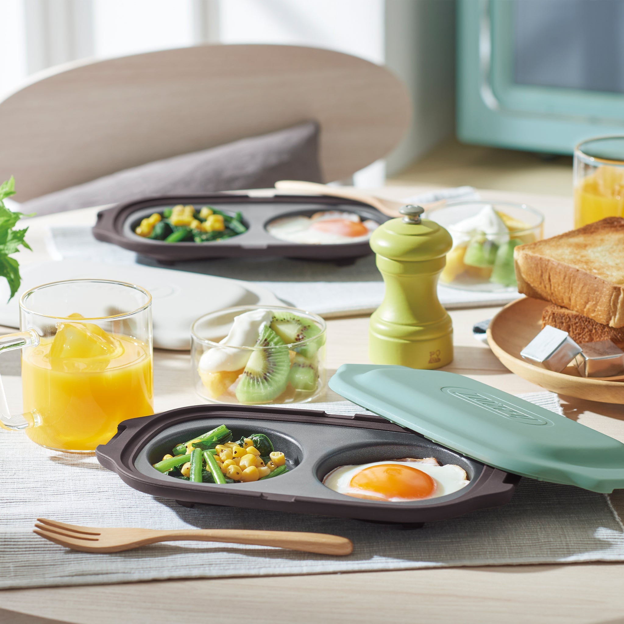 【ギフト配送ボックス】Toffy 電子レンジ用ダブルグリルプレート