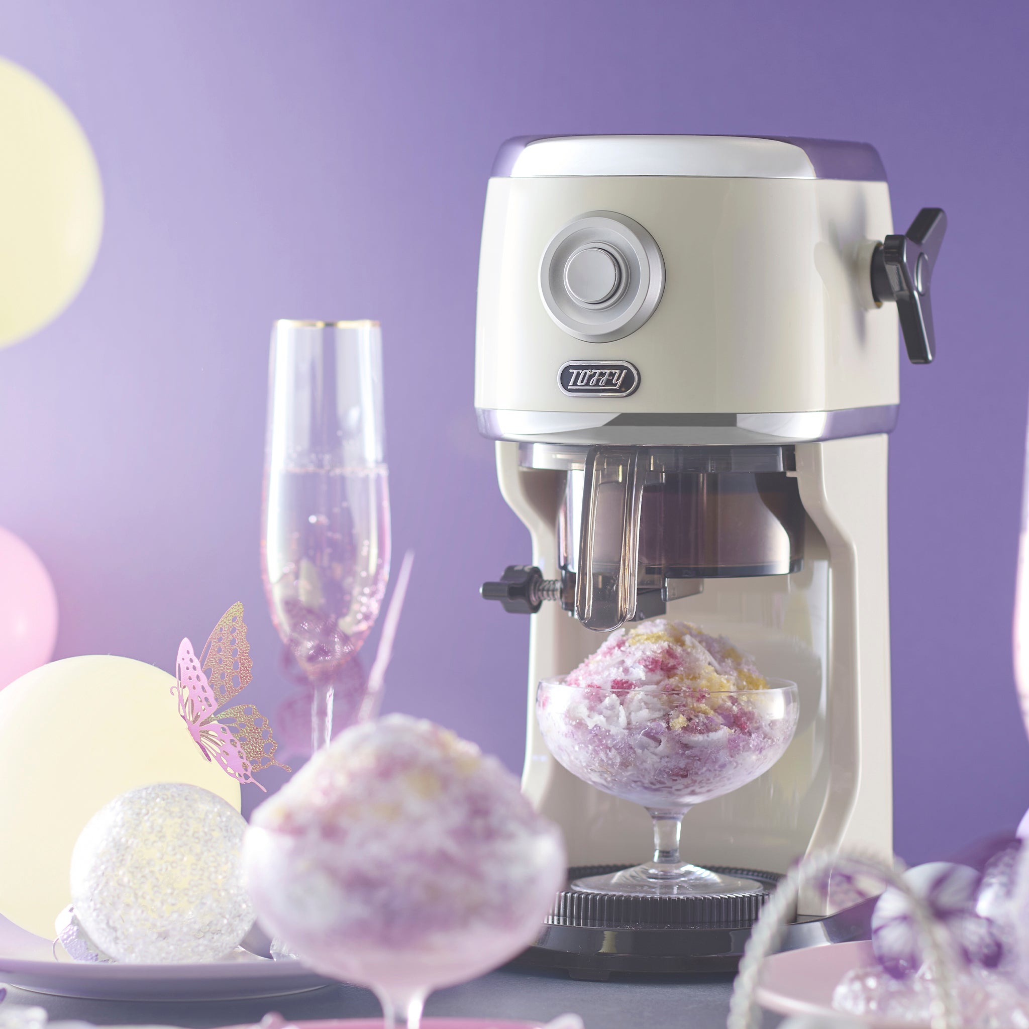 Toffy コンパクト電動ふわふわかき氷器