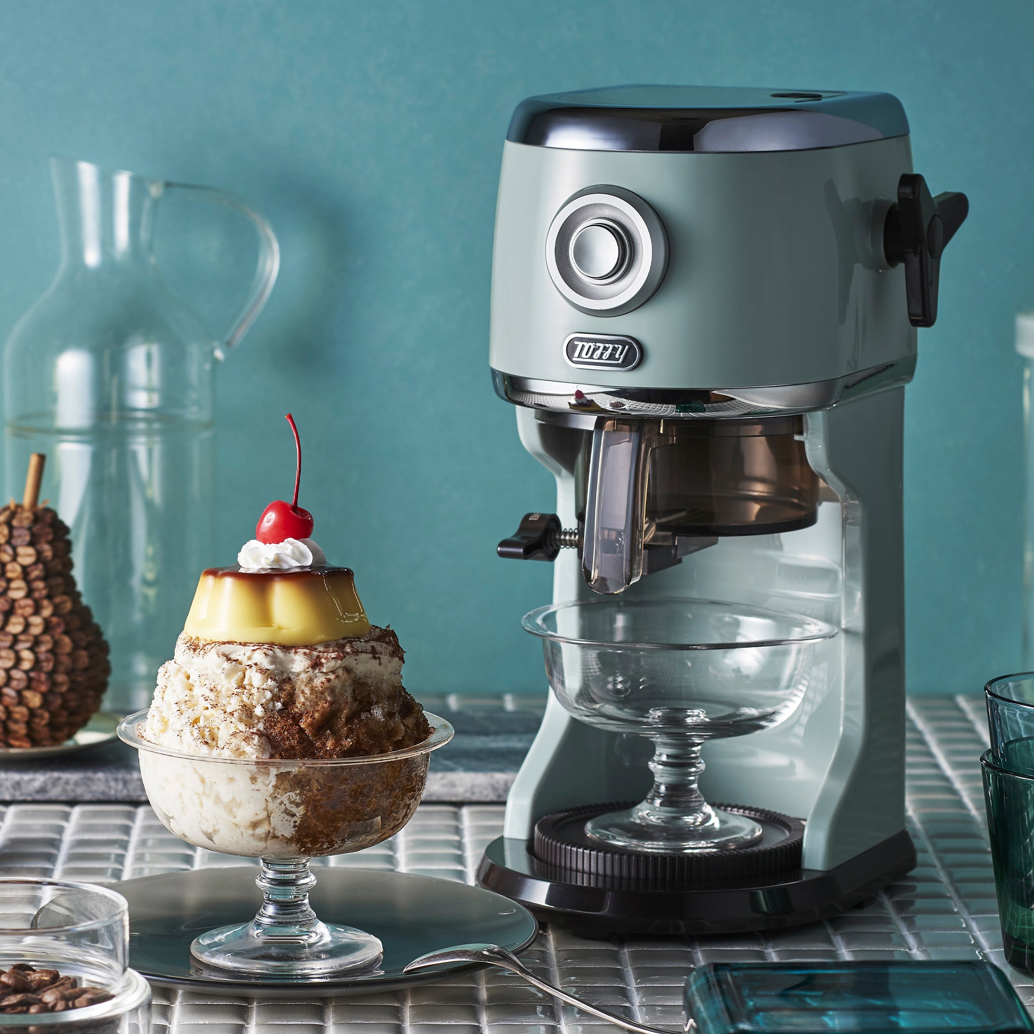 Toffy コンパクト電動ふわふわかき氷器