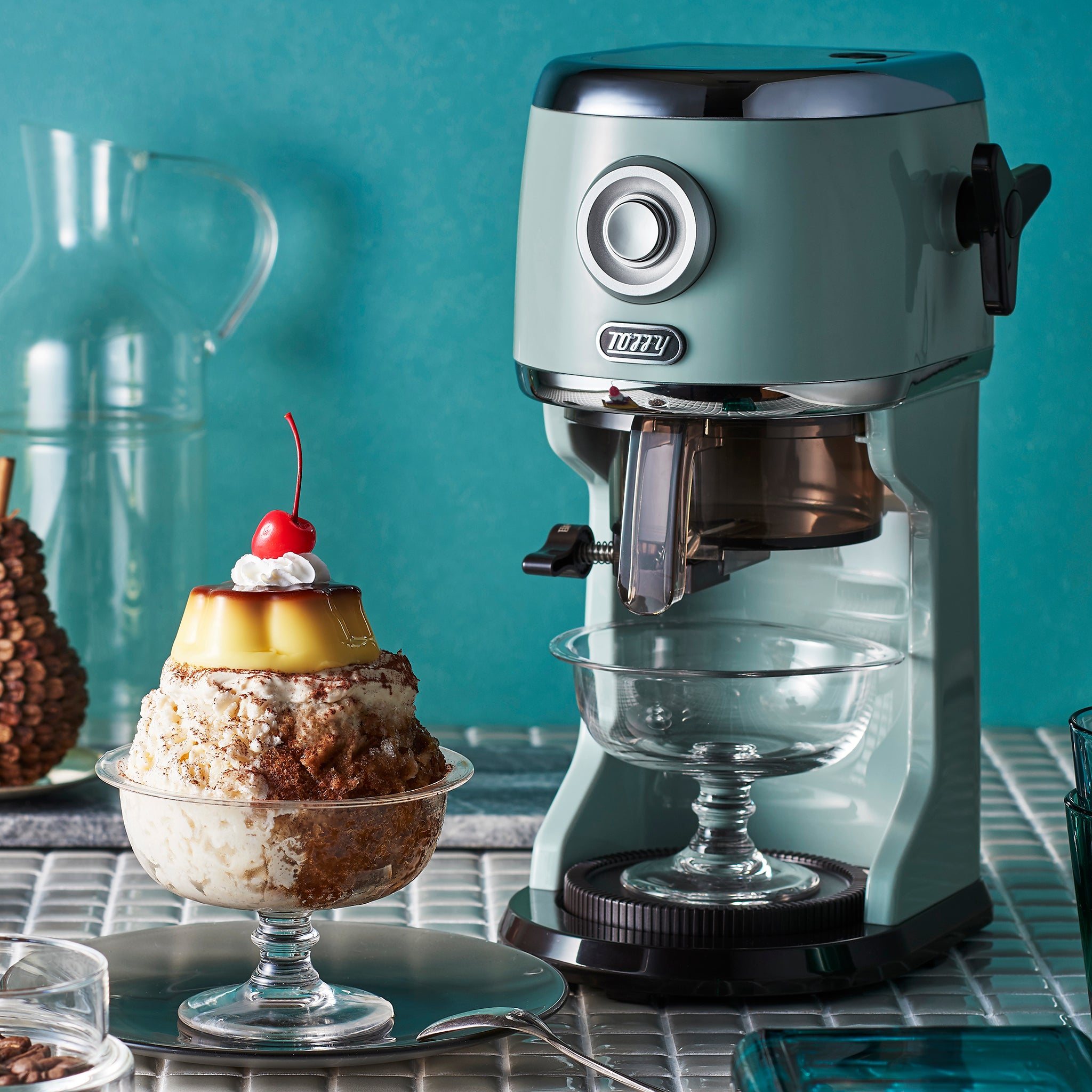 Toffy コンパクト電動ふわふわかき氷器