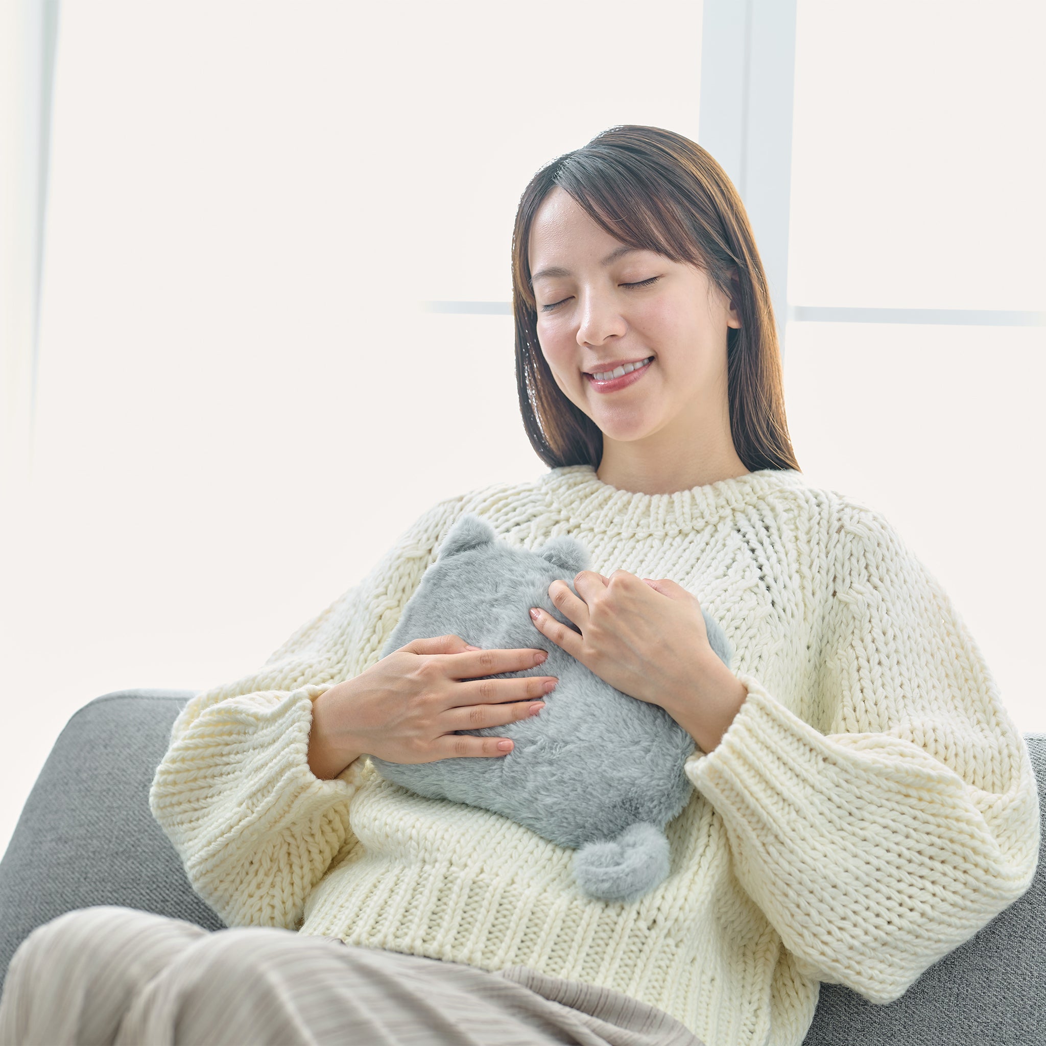 レンジですぐにホッカホカ ジェル湯たんぽ hocca ねこ/うさぎ