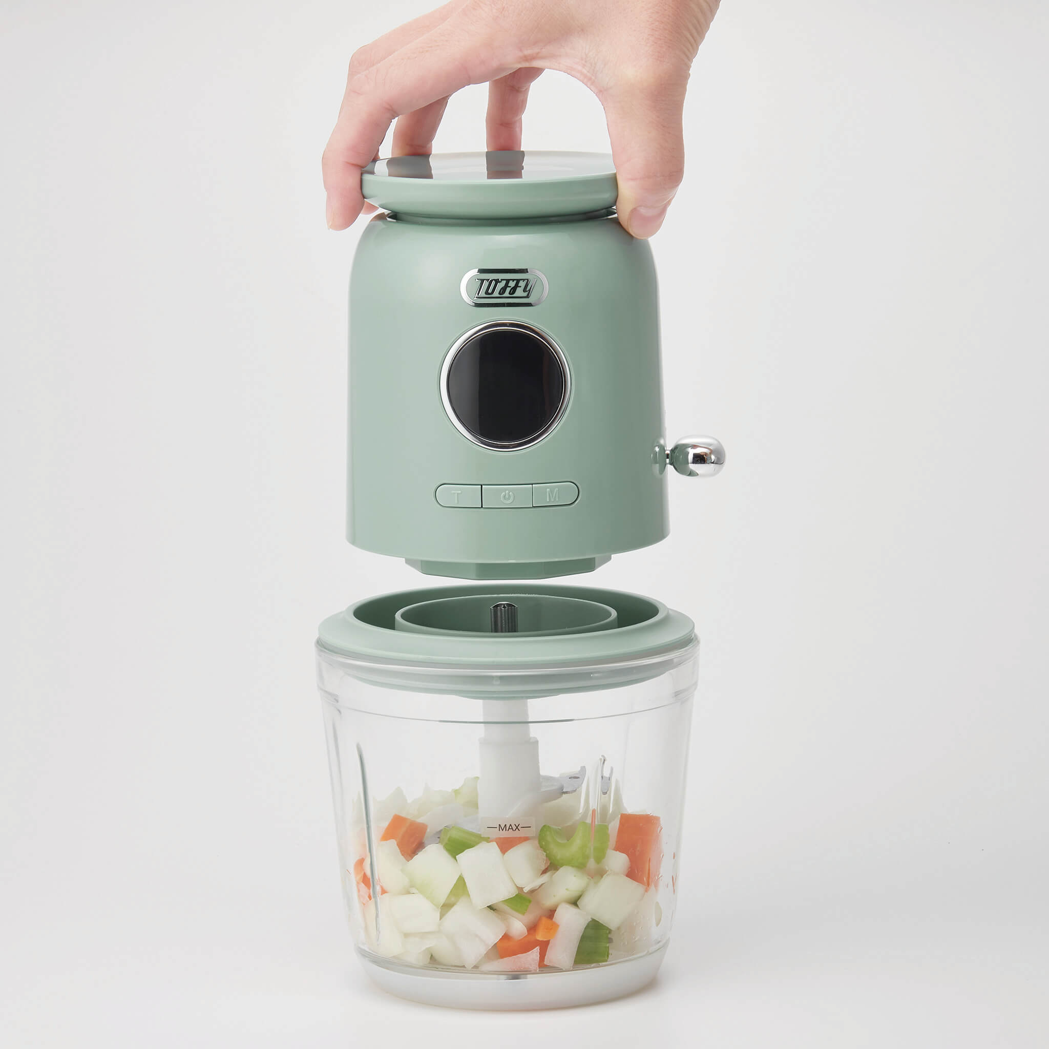 Toffy スケール付きマルチフードプロセッサー<充電式>