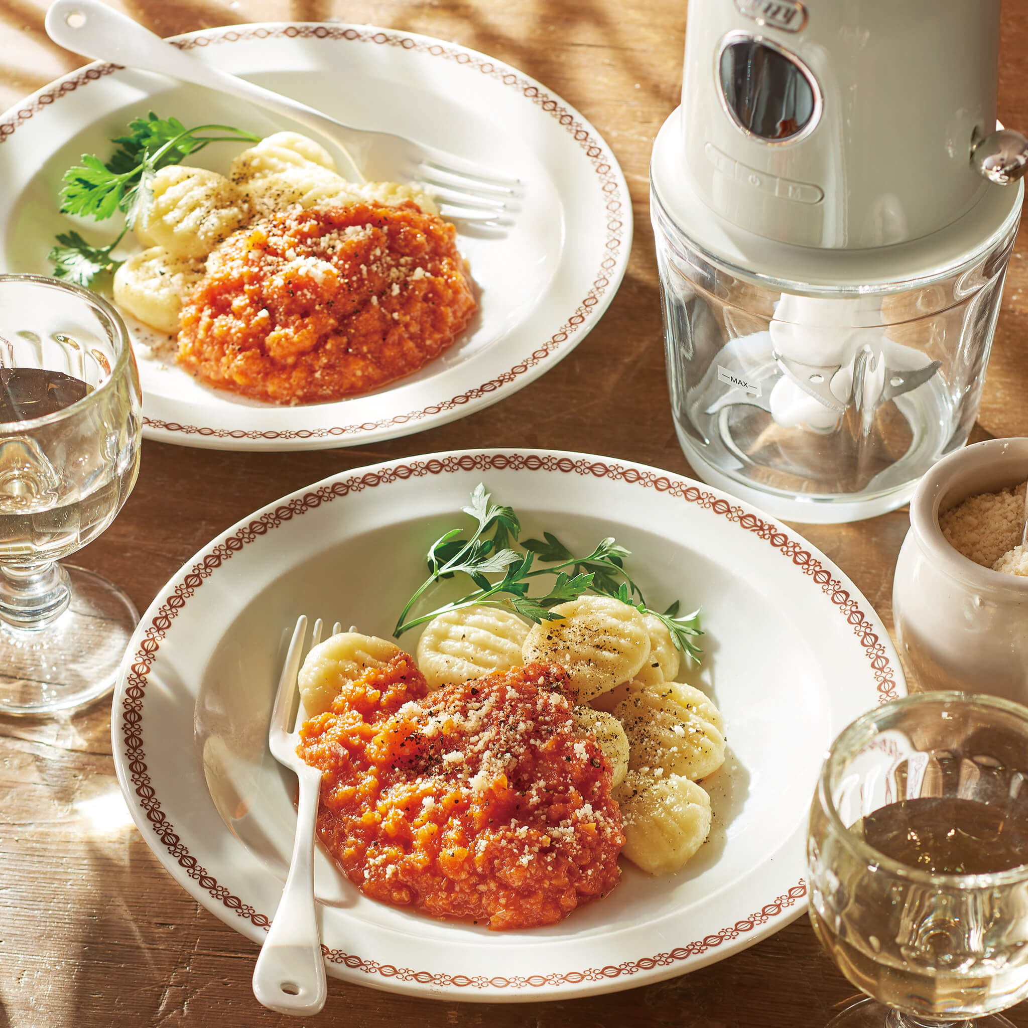 Toffy スケール付きマルチフードプロセッサー<充電式>