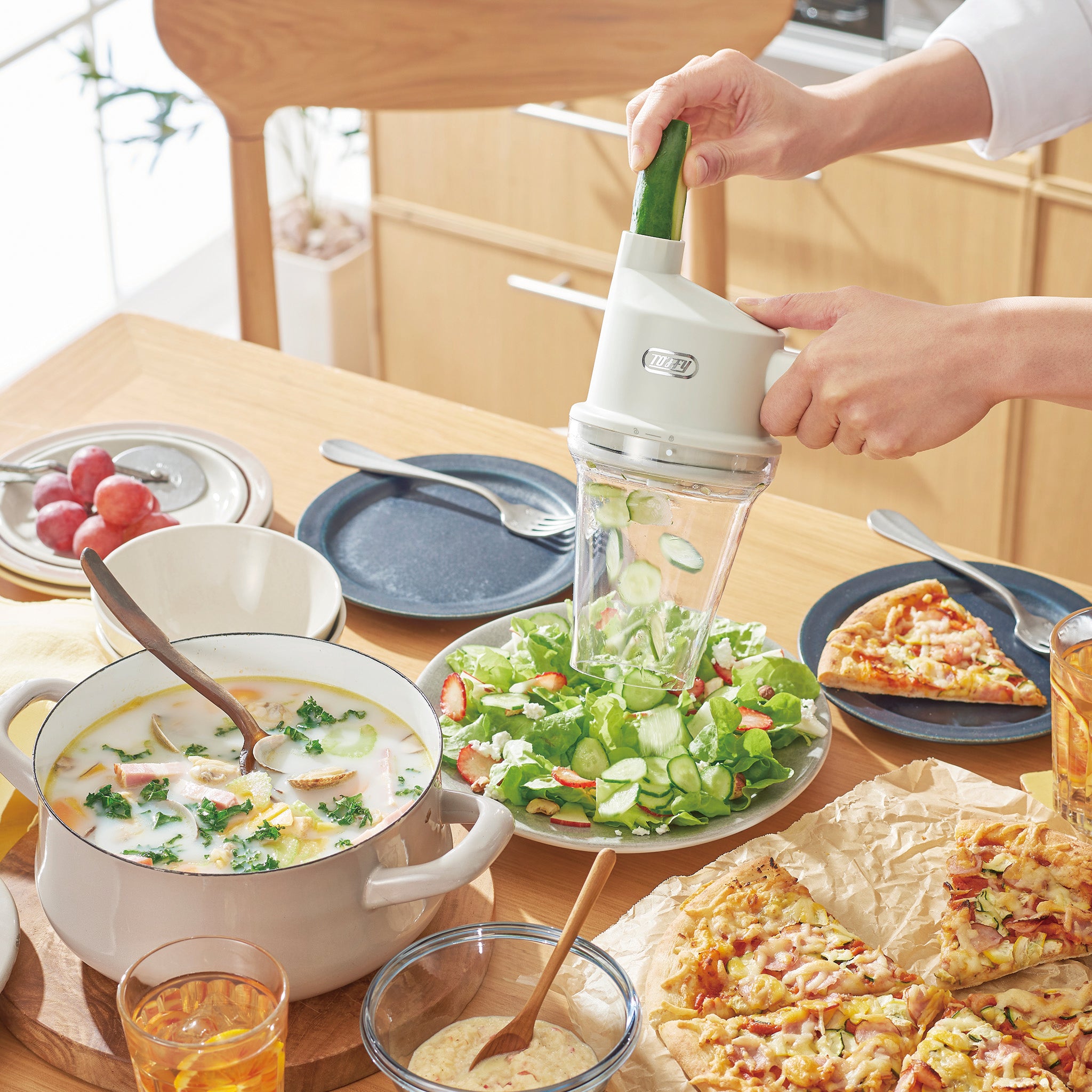 Toffy コードレススライサー&ミニチョッパー