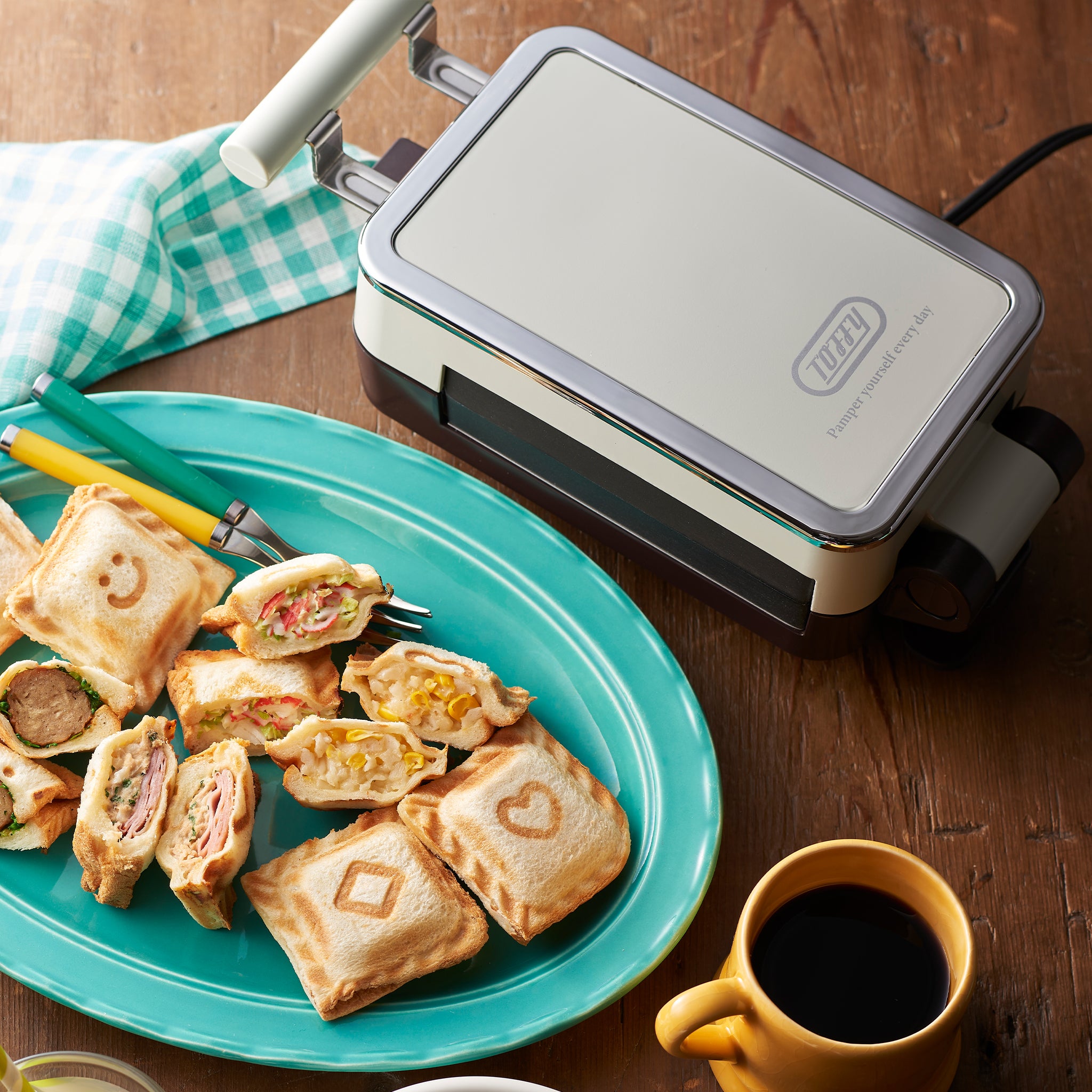 Toffy クォーターホットサンドメーカー
