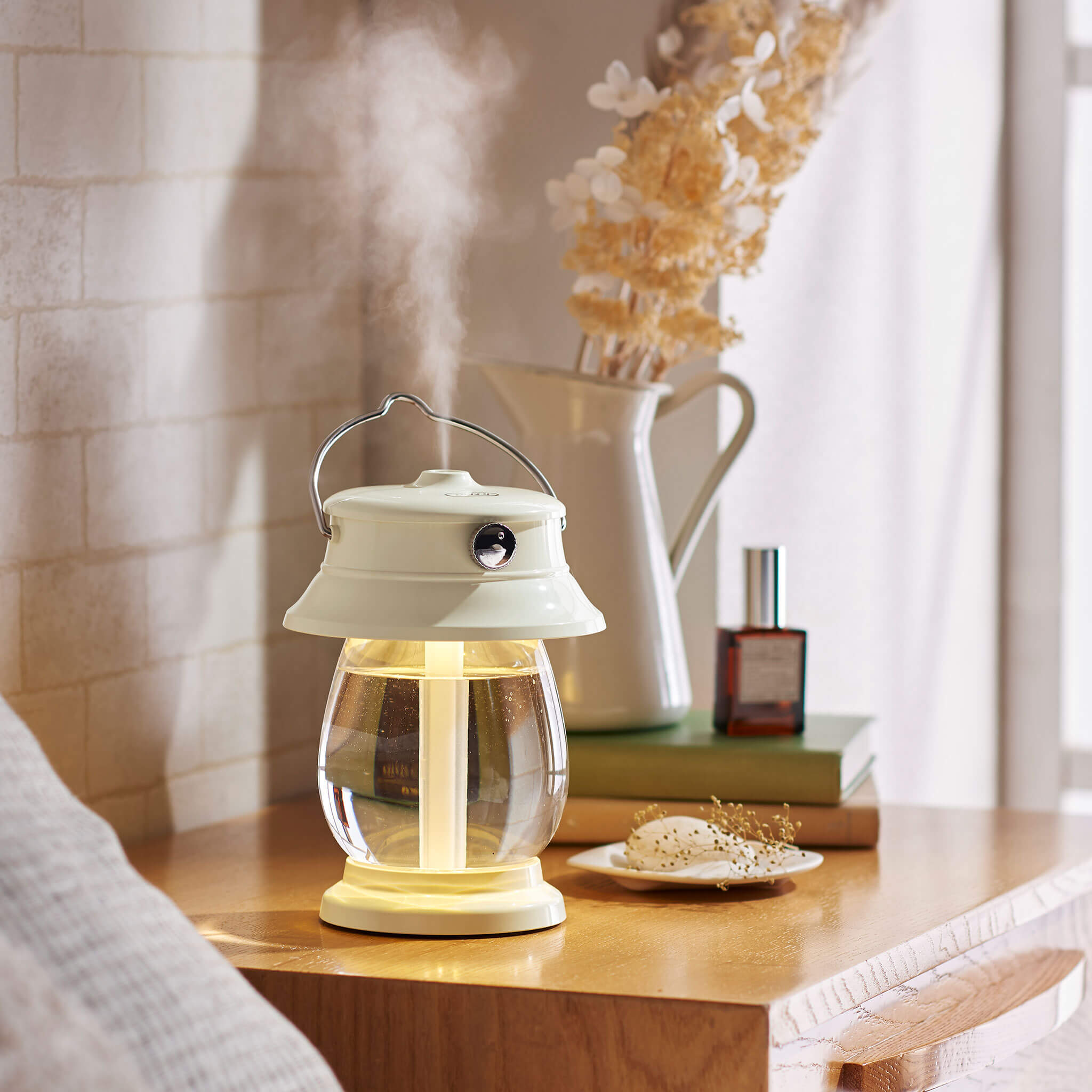 Toffy LEDランタン加湿器<充電式>