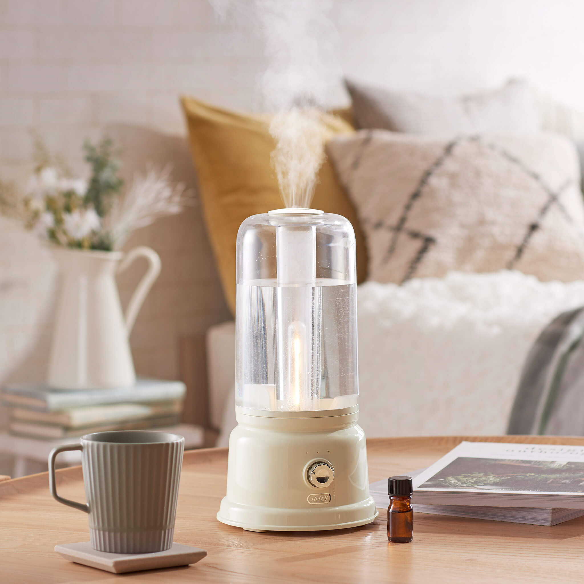 Toffy アロマランプ加湿器