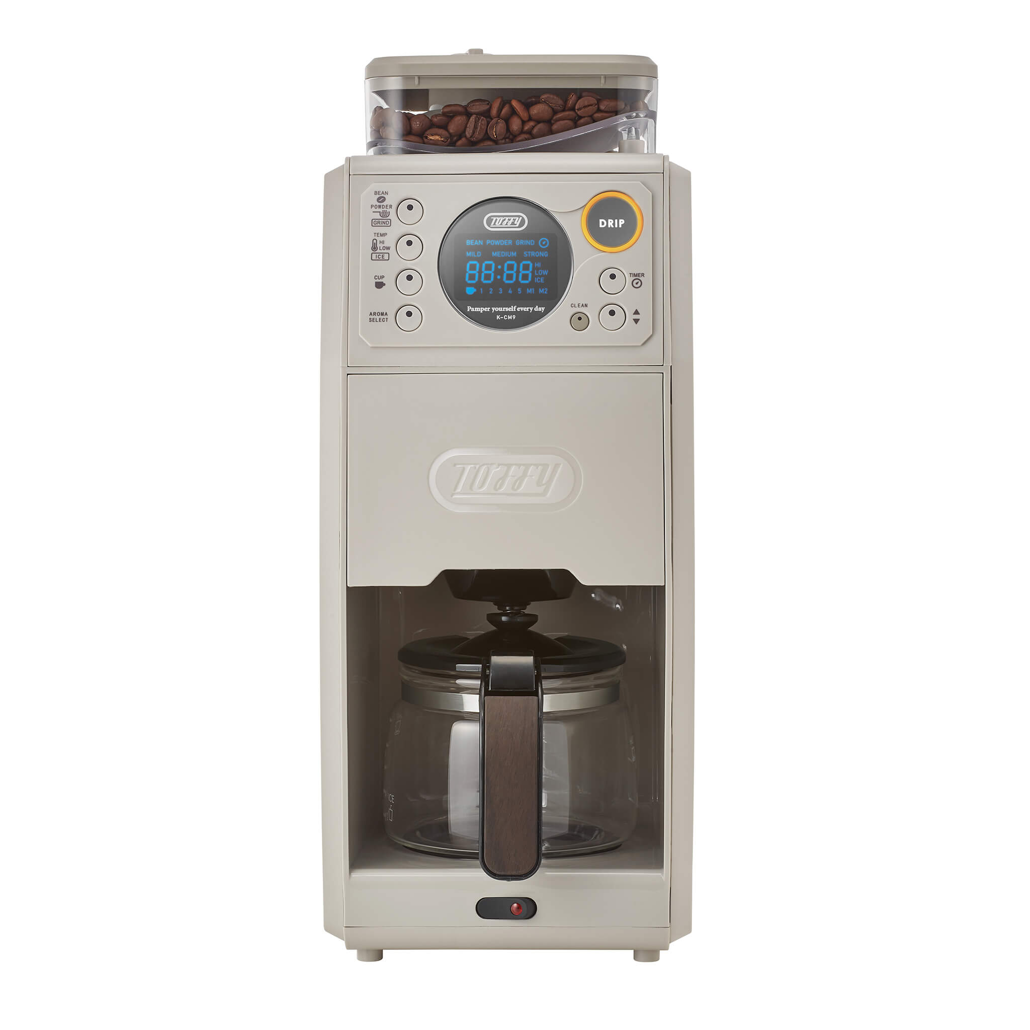 Toffy 全自動ミル付カスタムドリップコーヒーメーカー