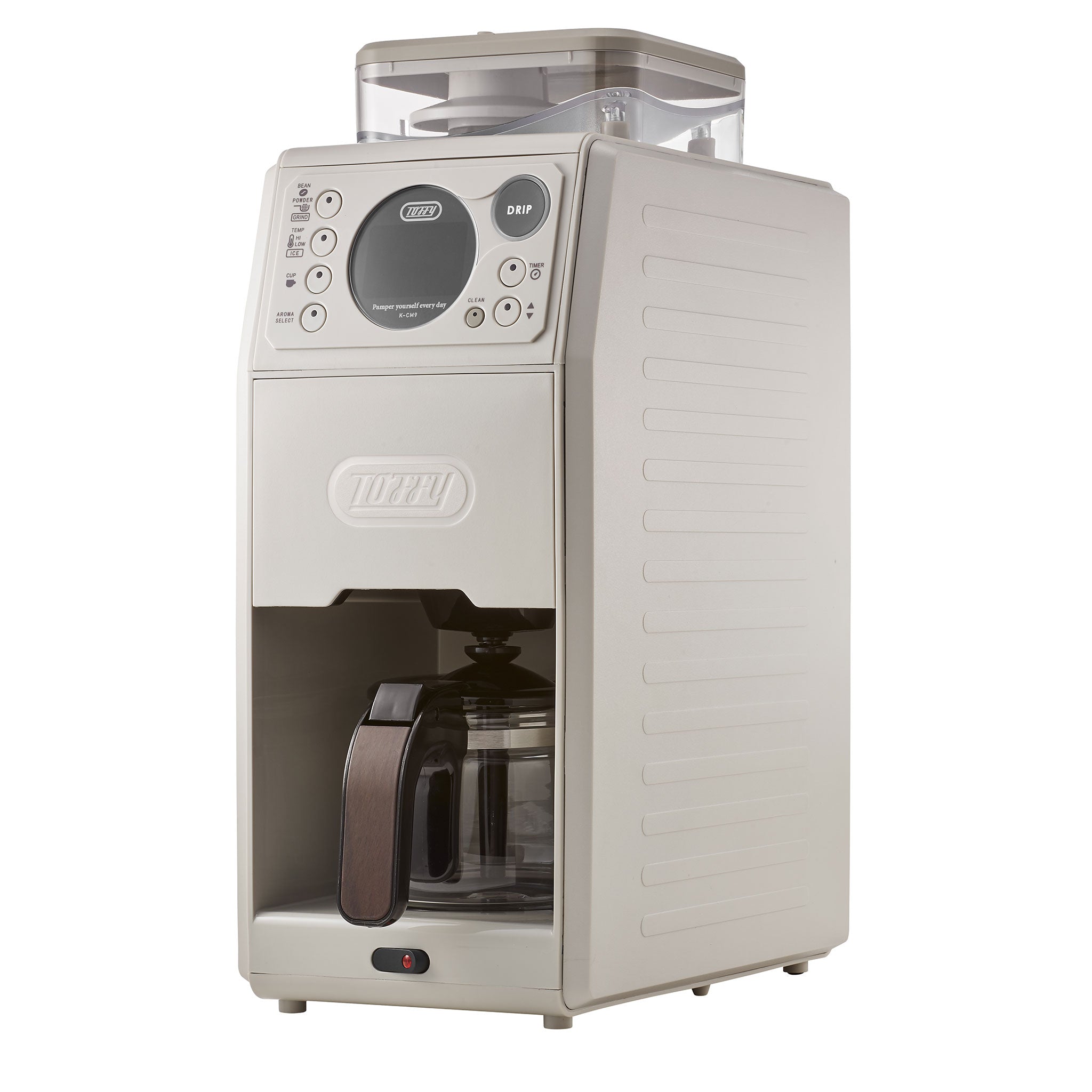 Toffy 全自動ミル付カスタムドリップコーヒーメーカー
