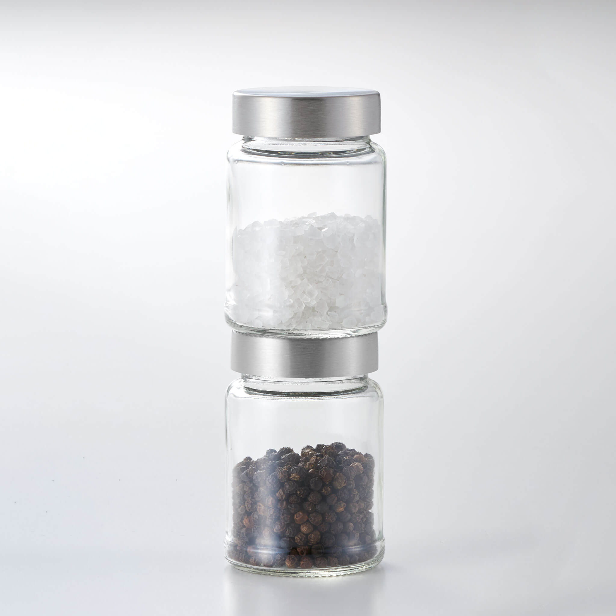 Toffy 電動ソルト&ペッパーミル専用ふた付きボトル(2個入り)