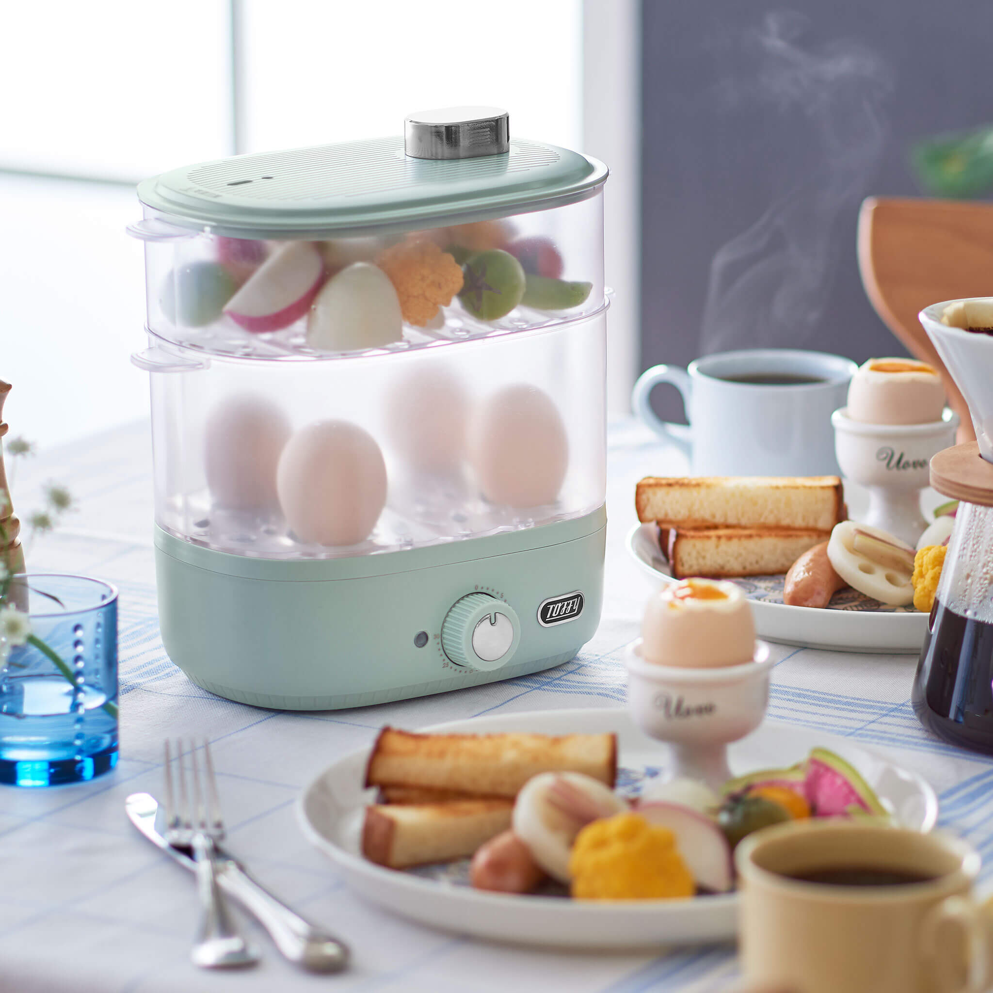 Toffy コンパクトフードスチーマー