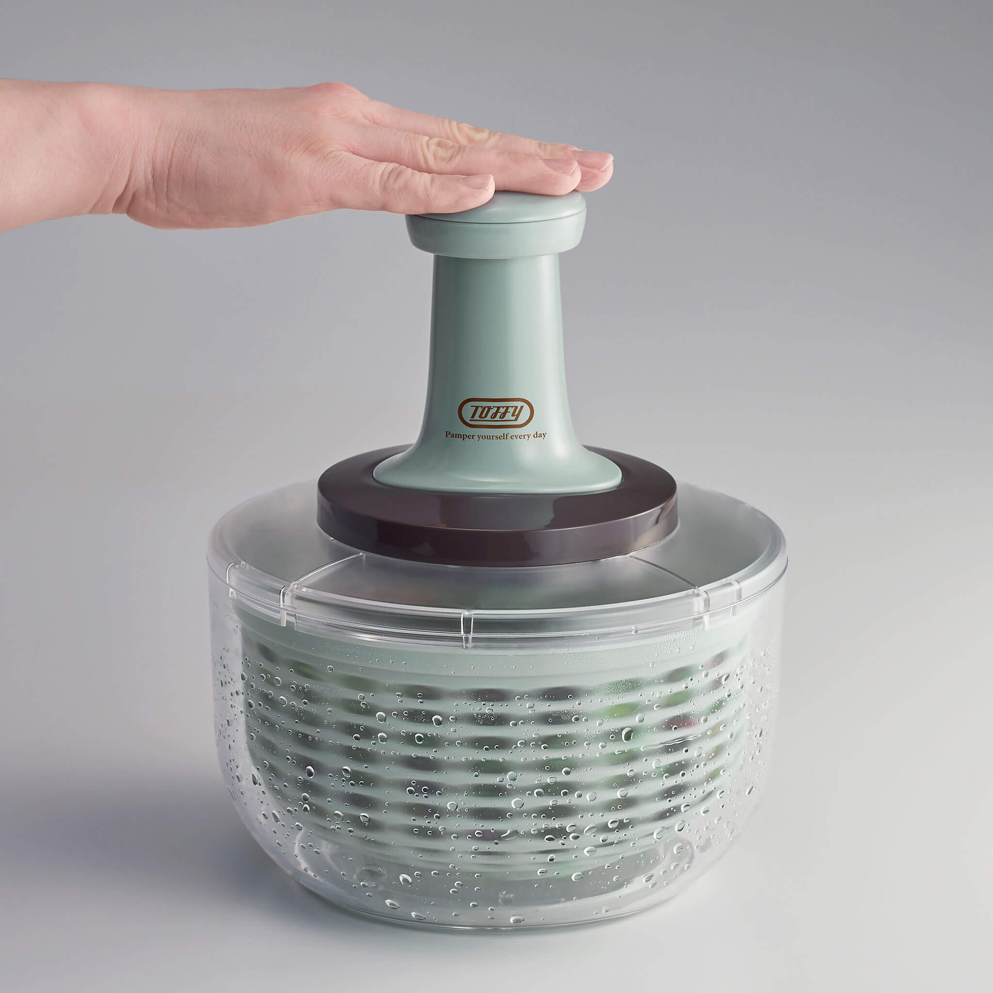 Toffy プッシュサラダスピナー&スライサーセット