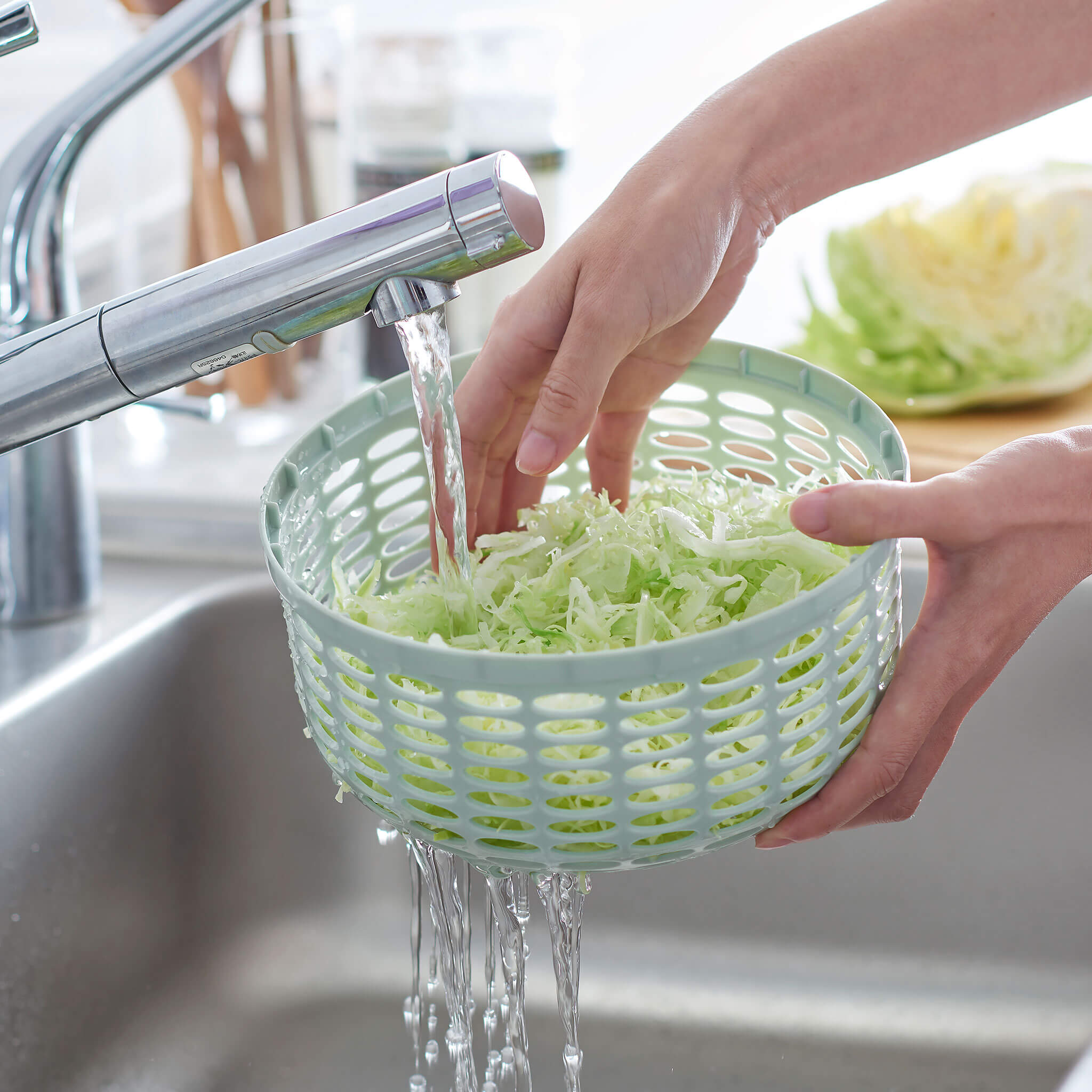 Toffy プッシュサラダスピナー&スライサーセット