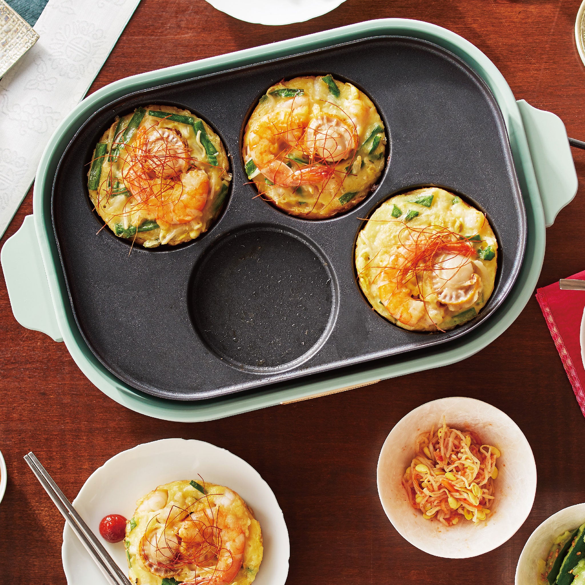 【アウトレット】Toffy コンパクトホットプレート 3種プレートフルセット