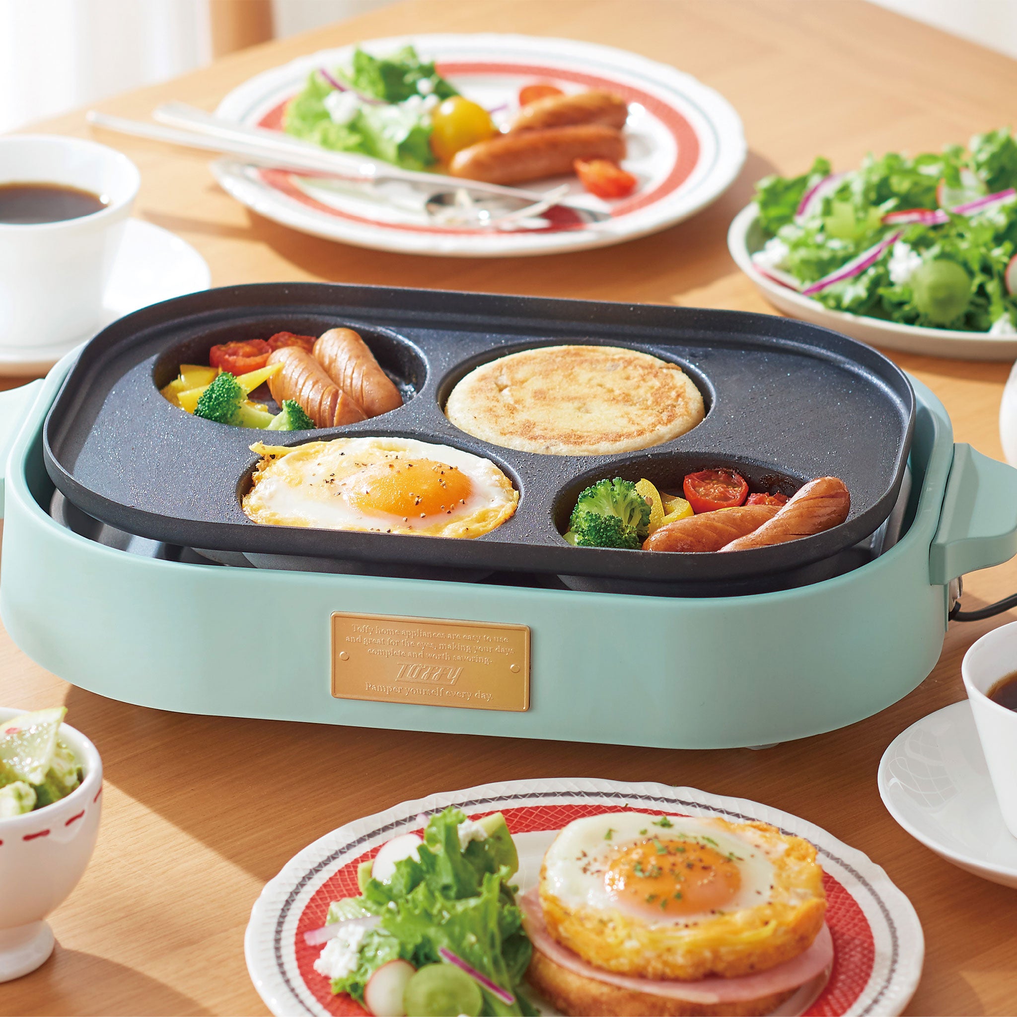 Toffy コンパクトホットプレート用マルチプルプレート