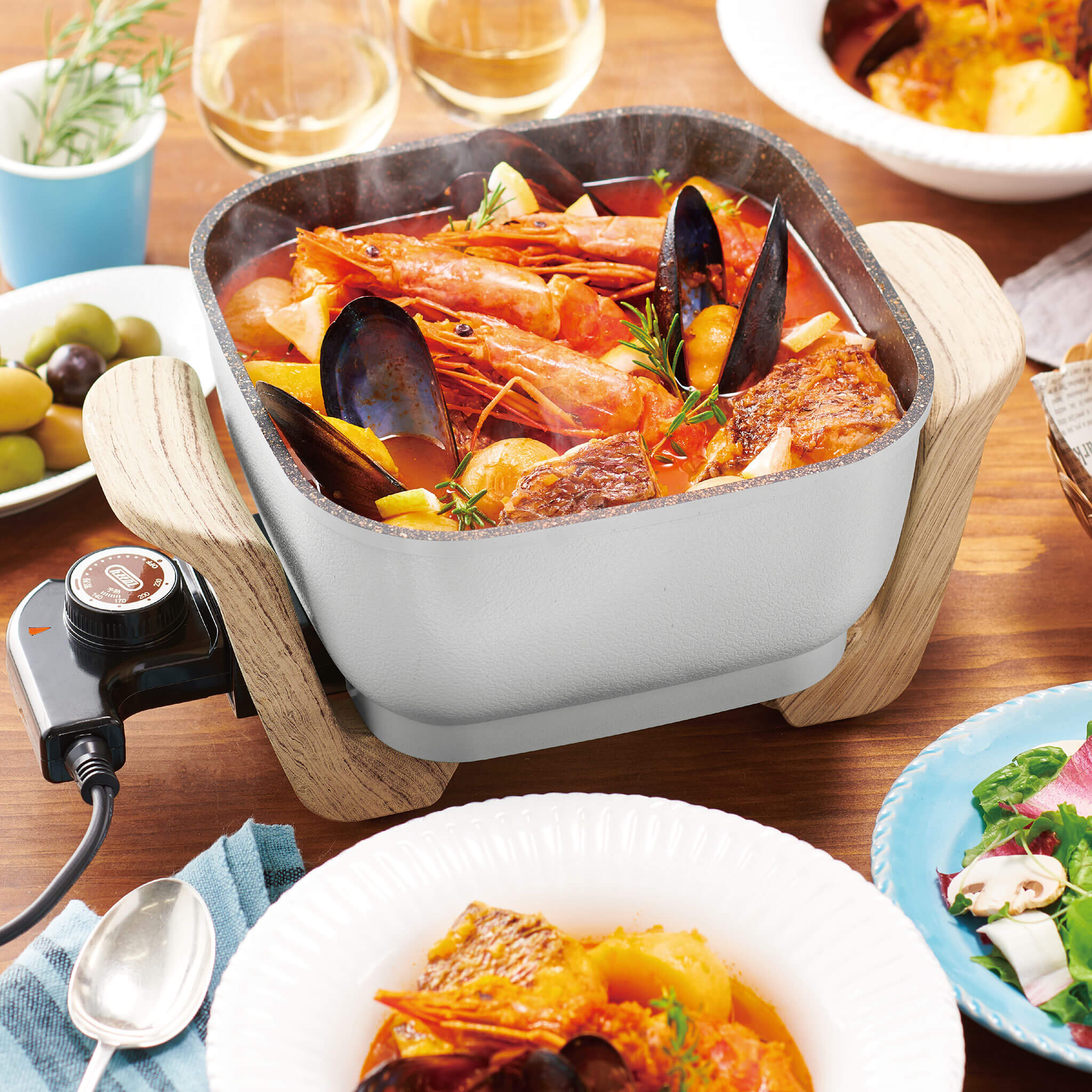 Toffy コンパクトマルチ電気鍋