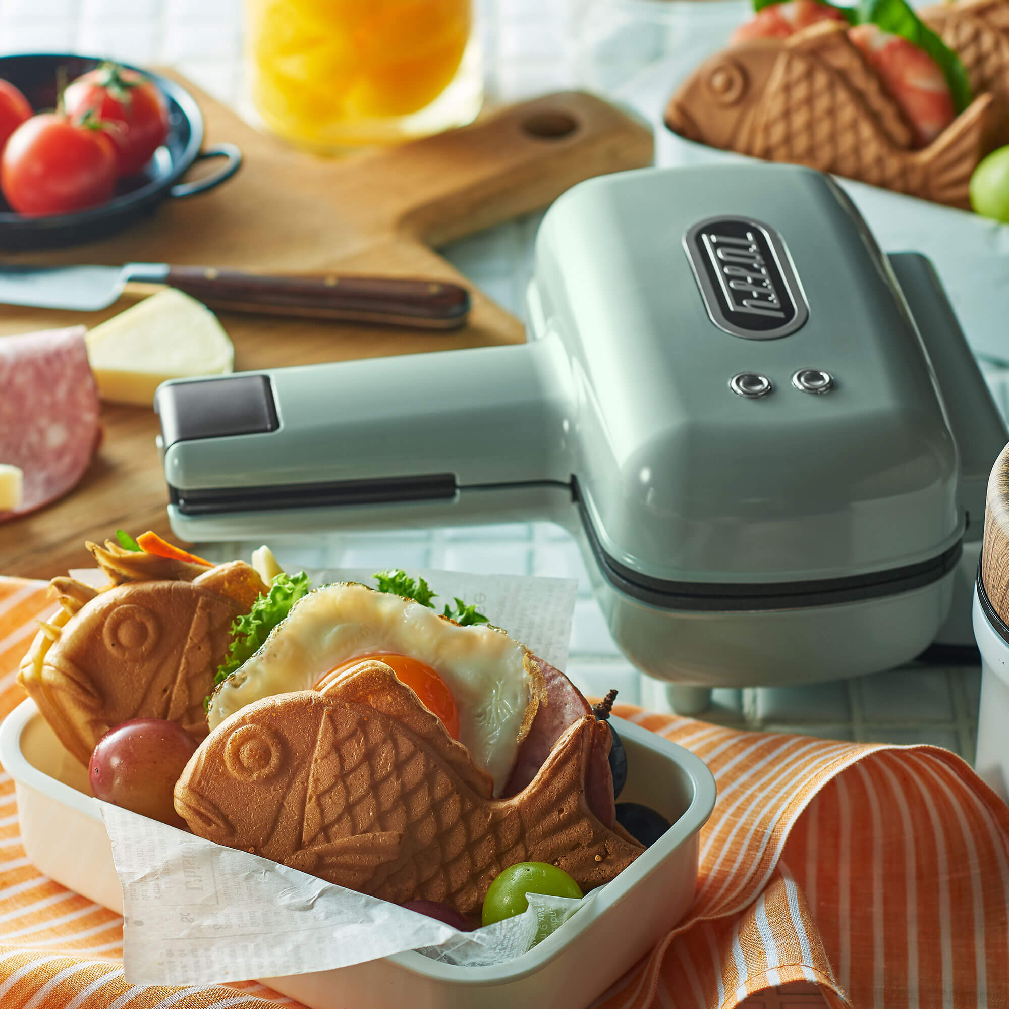 Toffy ハーフホットサンドメーカー<プレート交換式> 専用たい焼きプレート