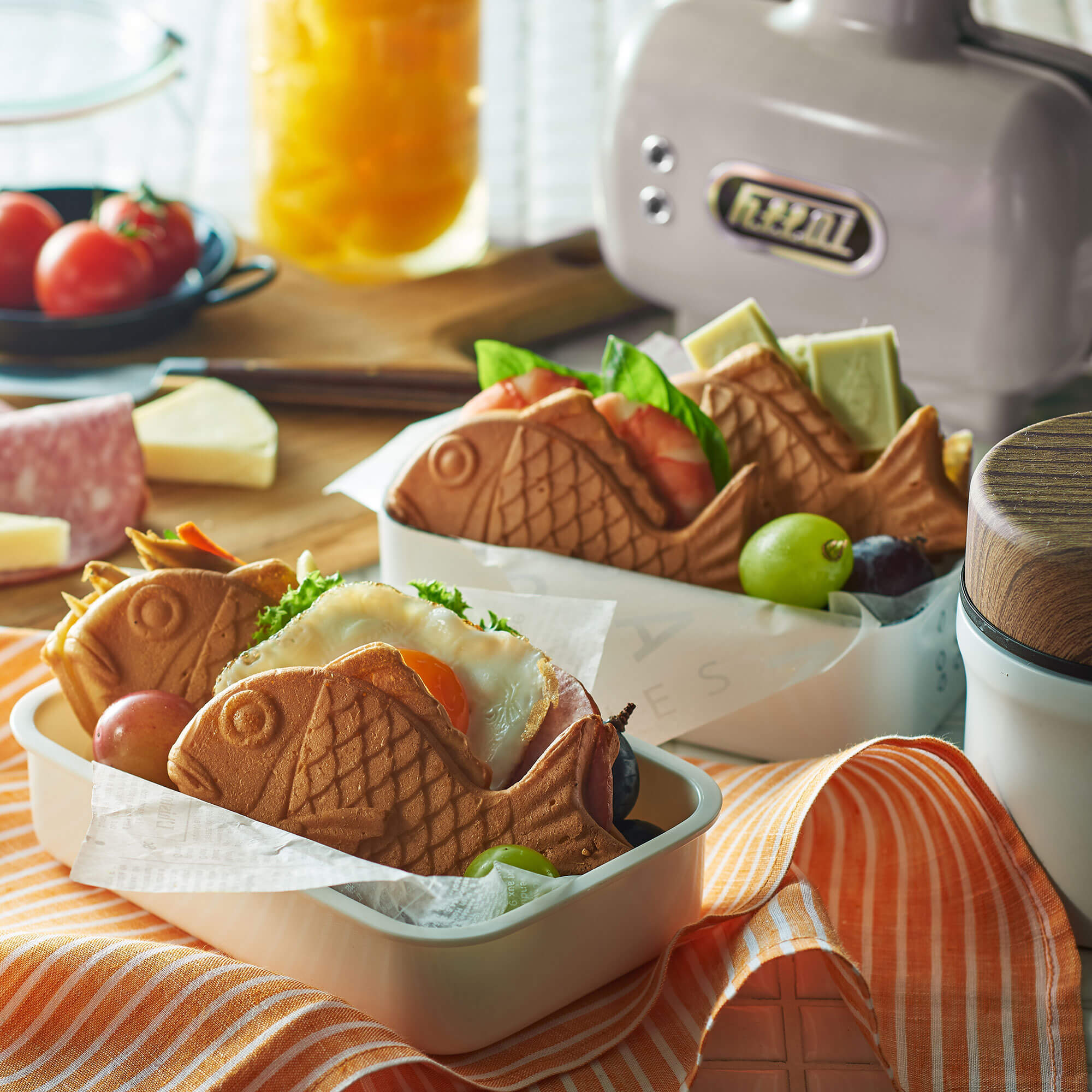 Toffy ハーフホットサンドメーカー<プレート交換式> 専用たい焼きプレート