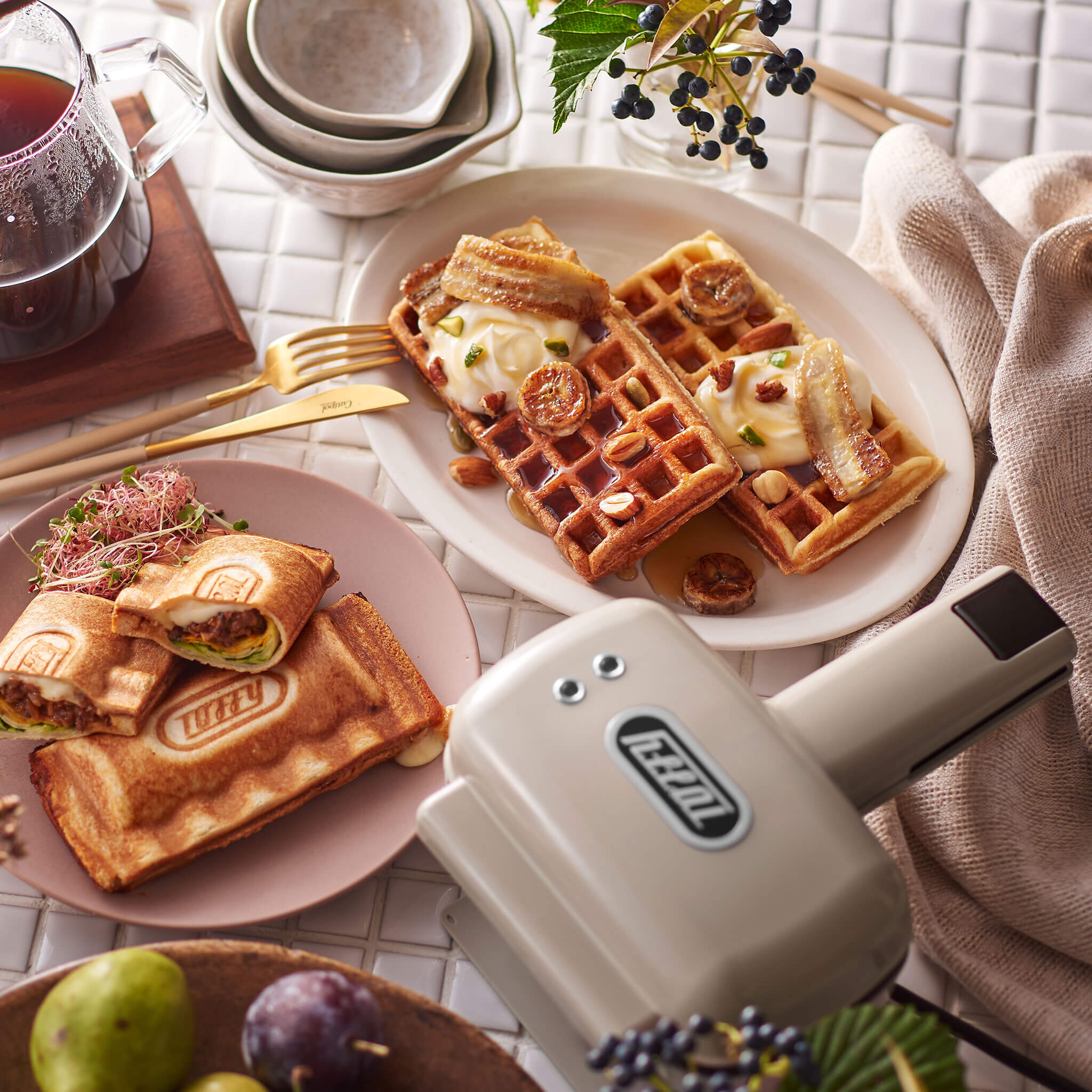 Toffy ハーフホットサンドメーカー<プレート交換式> 直営店限定ギフトパッケージ