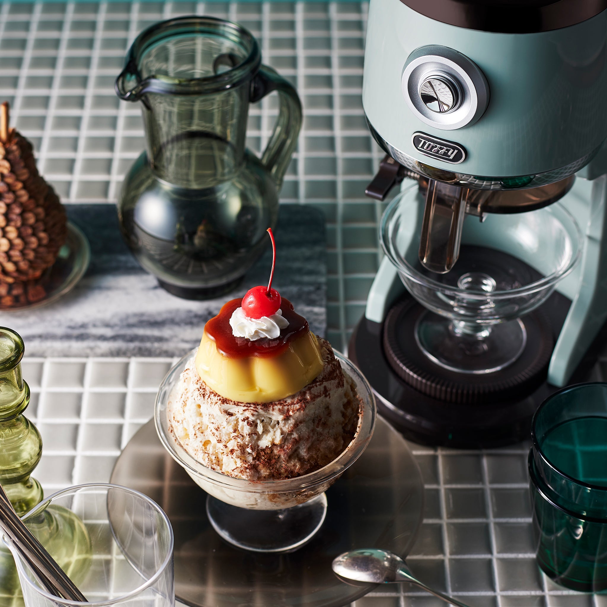 Toffyコンパクト電動ふわふわかき氷器