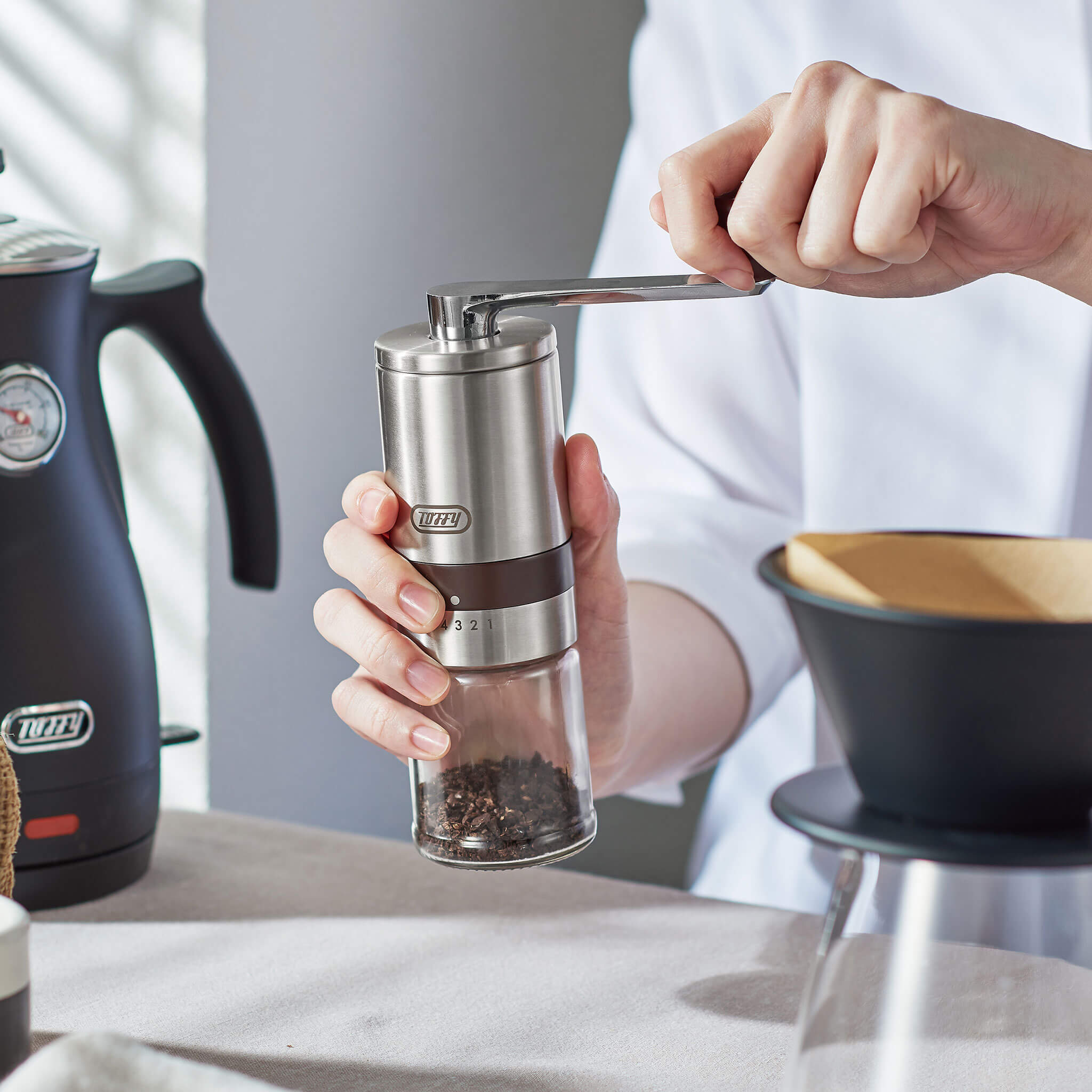 【アウトレット】Toffy ハンドセラミックコーヒーミル