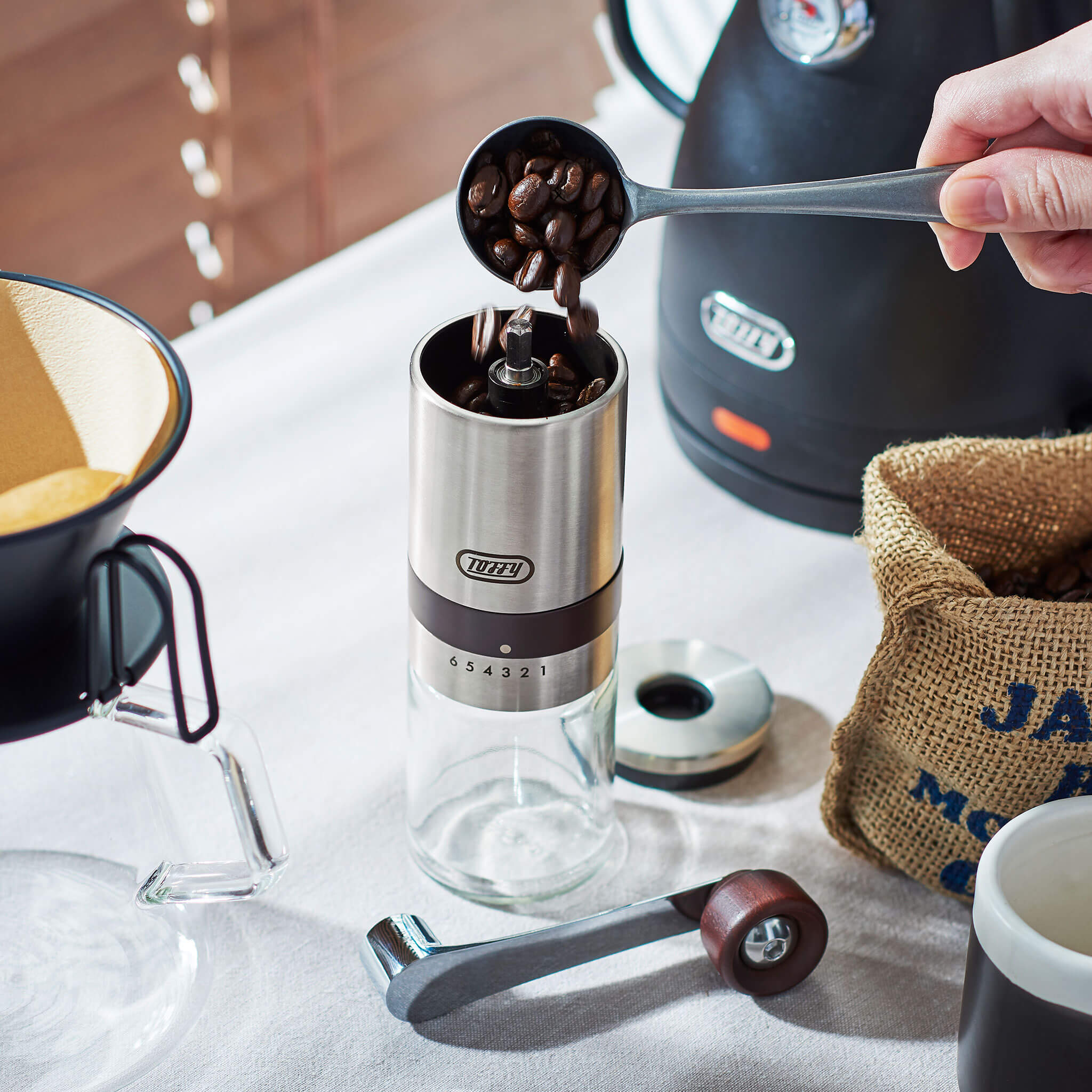 【アウトレット】Toffy ハンドセラミックコーヒーミル