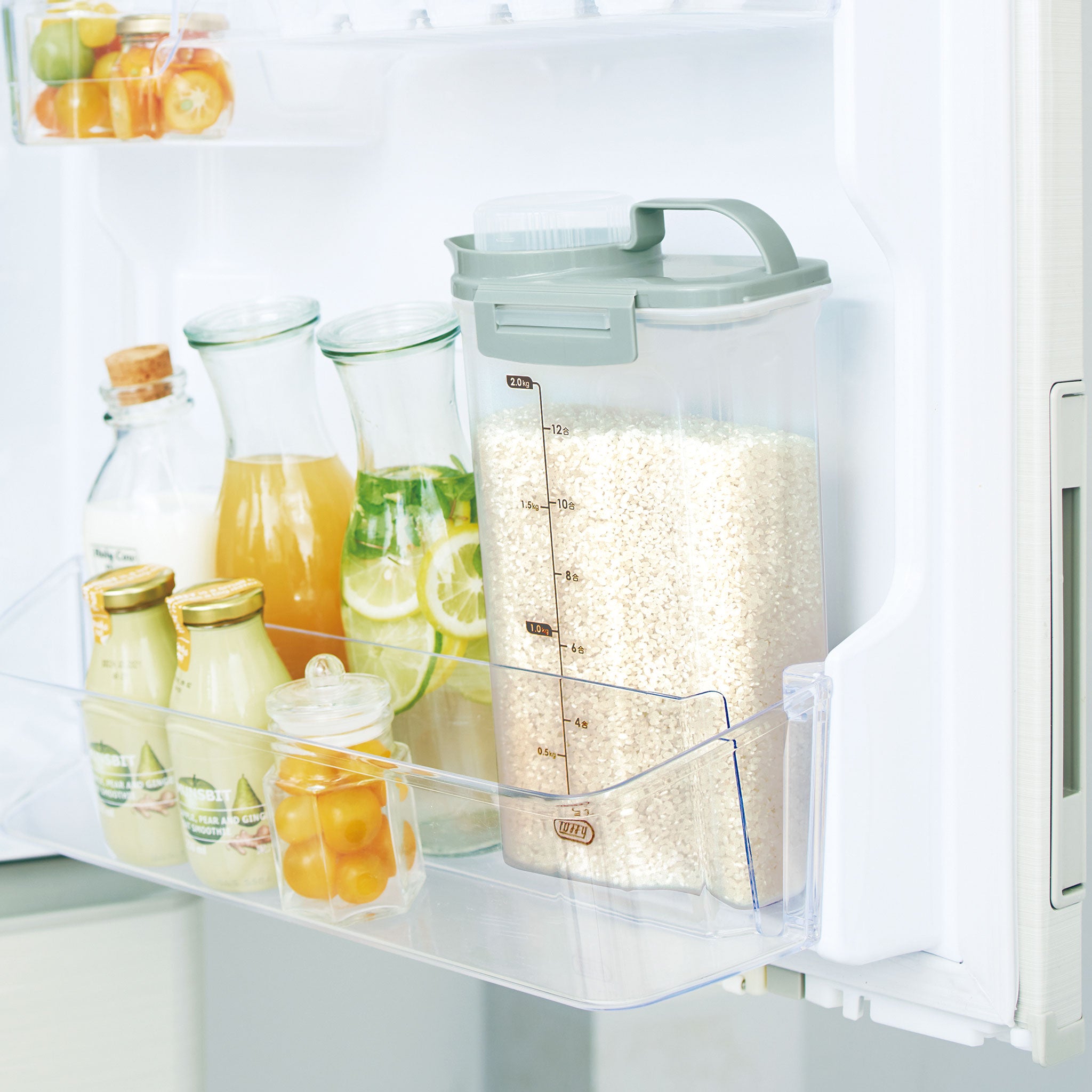 Toffy 冷蔵庫用ライスストッカー 2.4kg