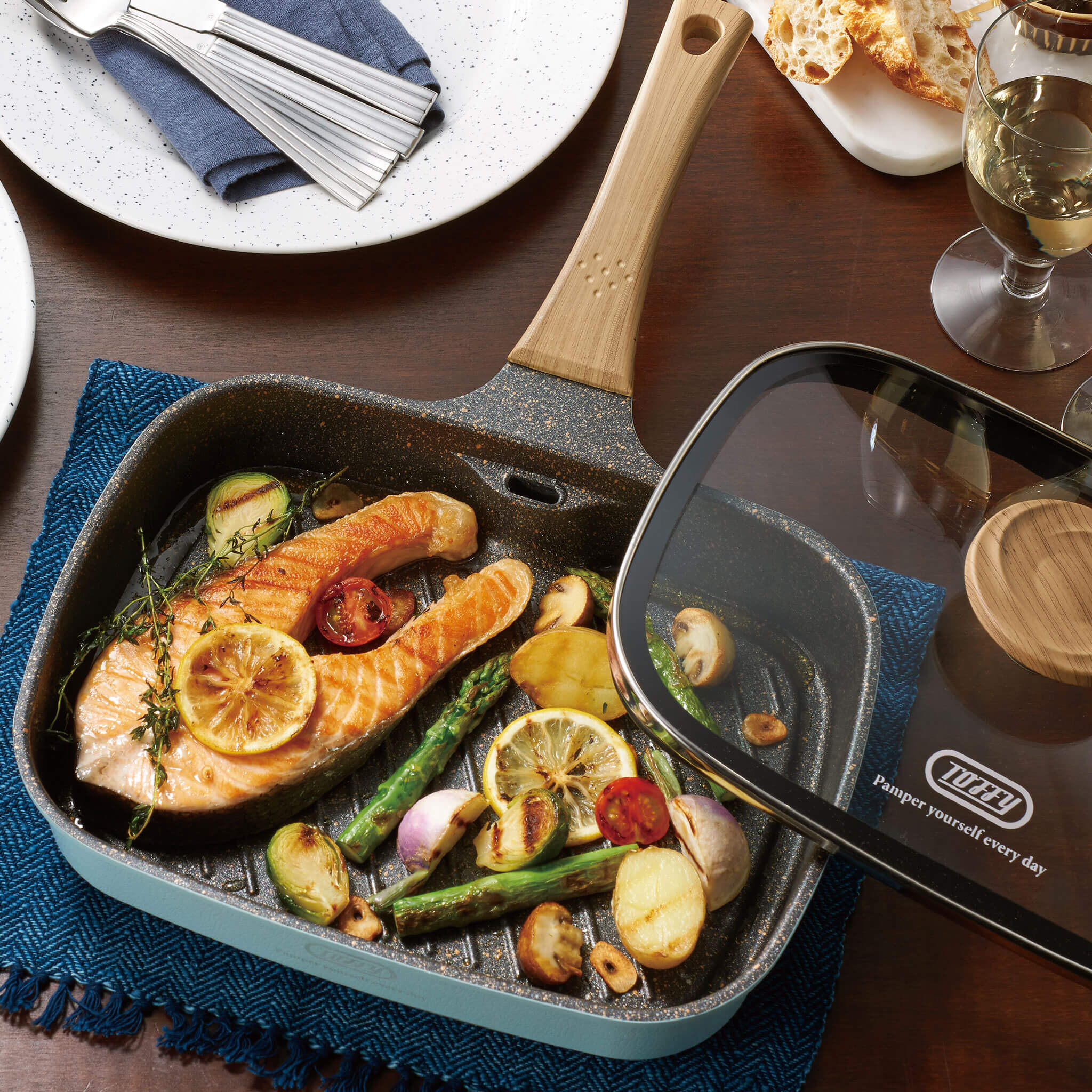 Toffy スモークレスグリルパン