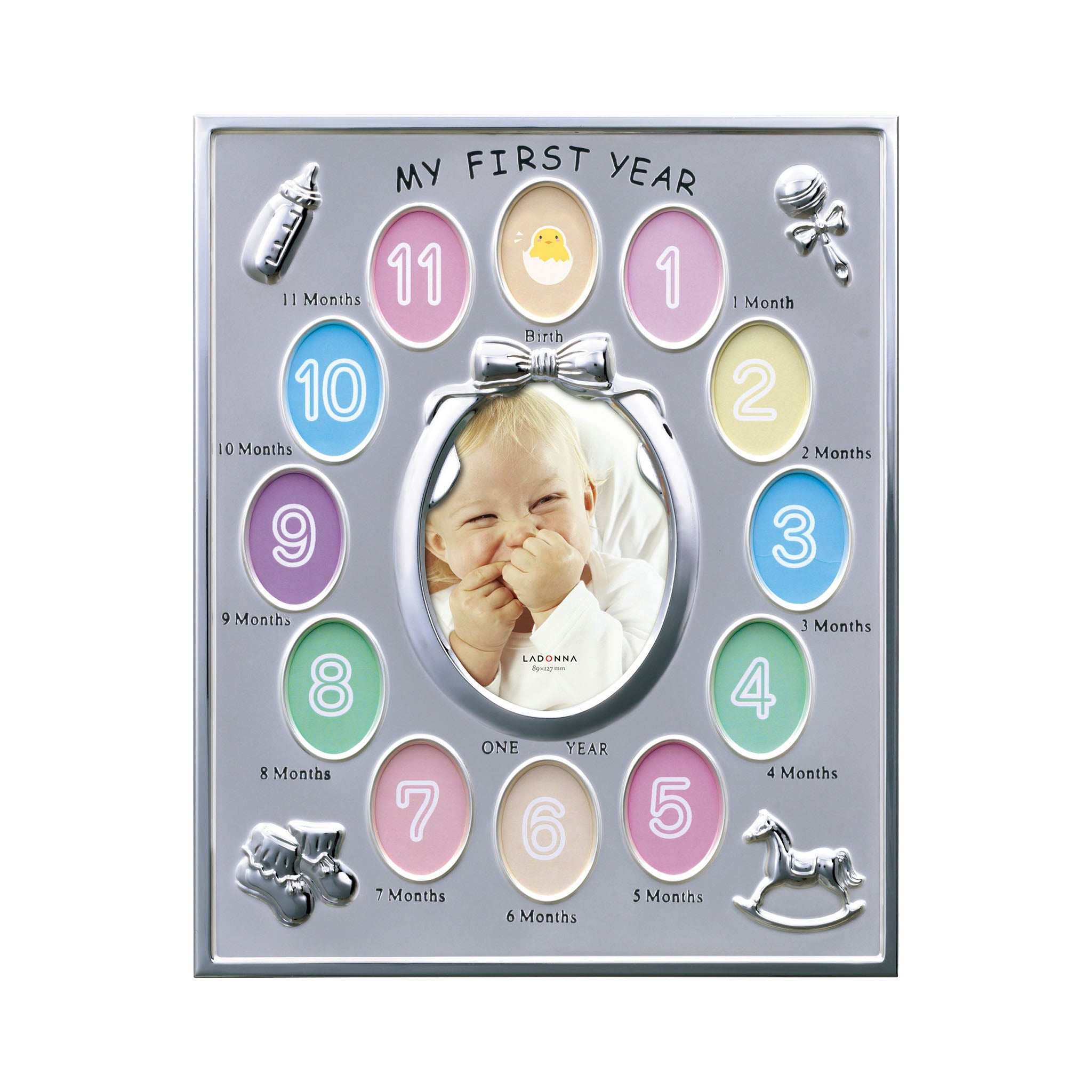 SALE/ピンク・シルバー】ベビーフォトフレーム MB21-130 ｜ Toffy公式