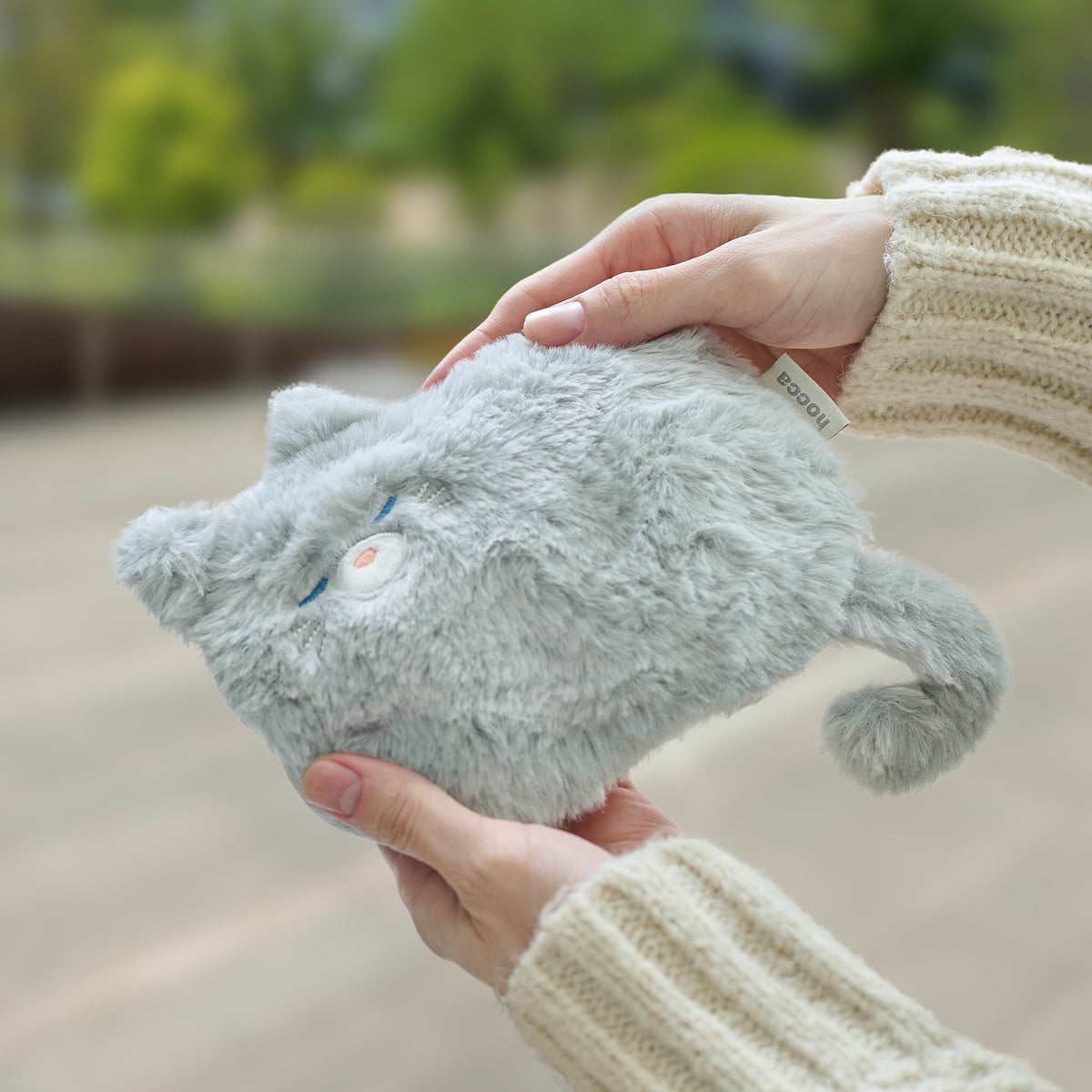 レンジですぐにホッカホカ ジェル湯たんぽhocca ハンドウォーマーねこ/くま