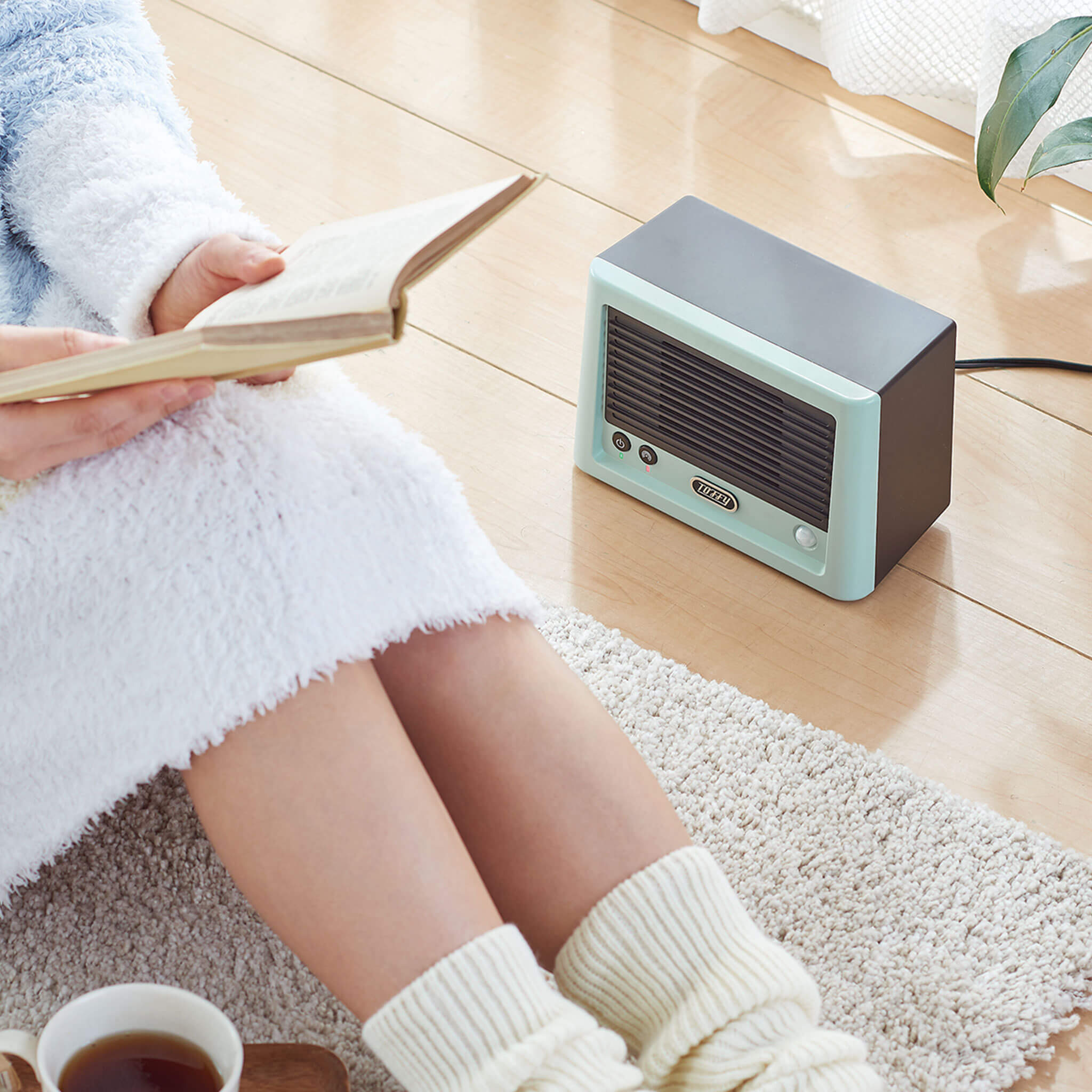 【アウトレット】Toffy コンパクトセラミックファンヒーター