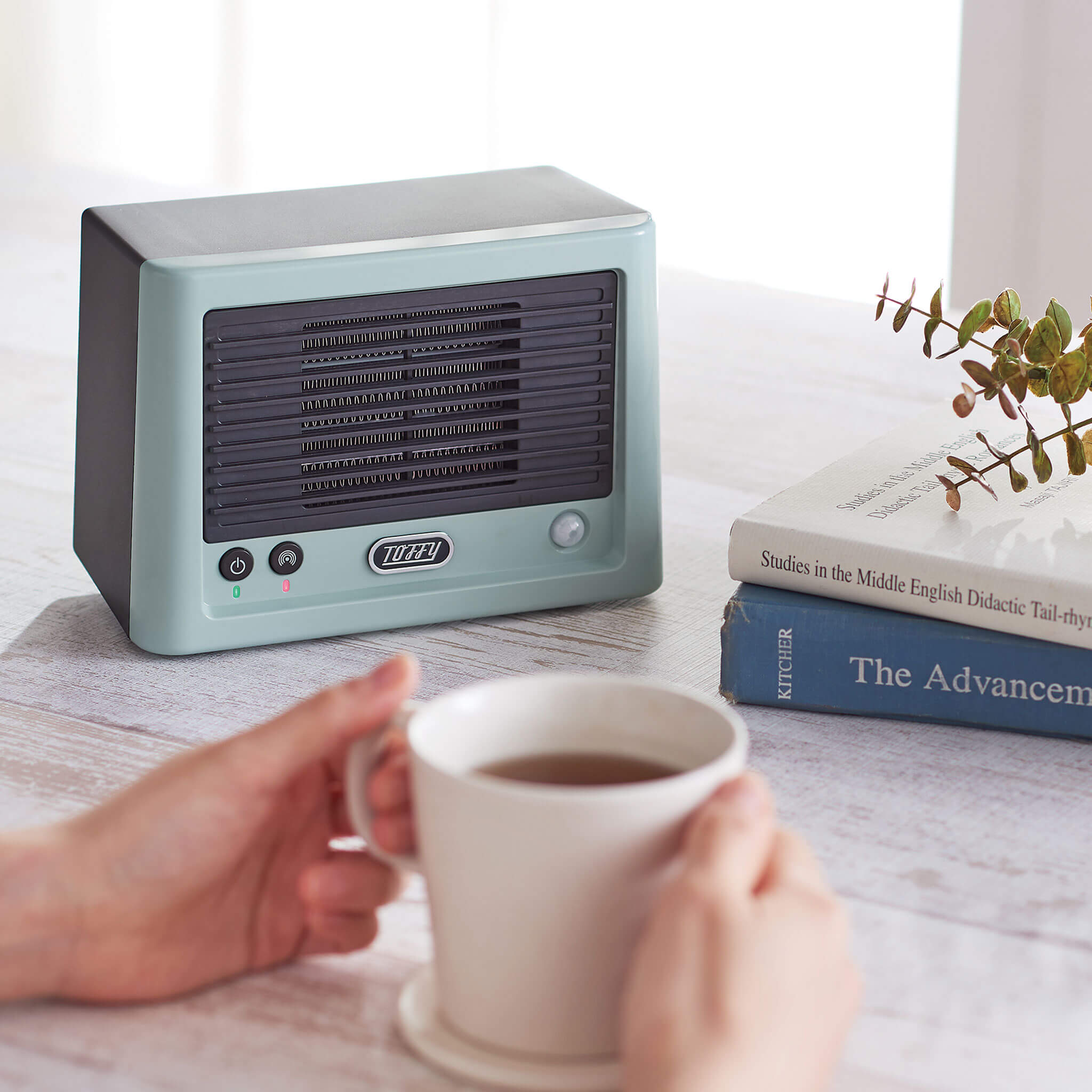 【アウトレット】Toffy コンパクトセラミックファンヒーター