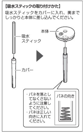 パーソナルLED加湿器 コロトロン用 吸水スティック（3本入り）