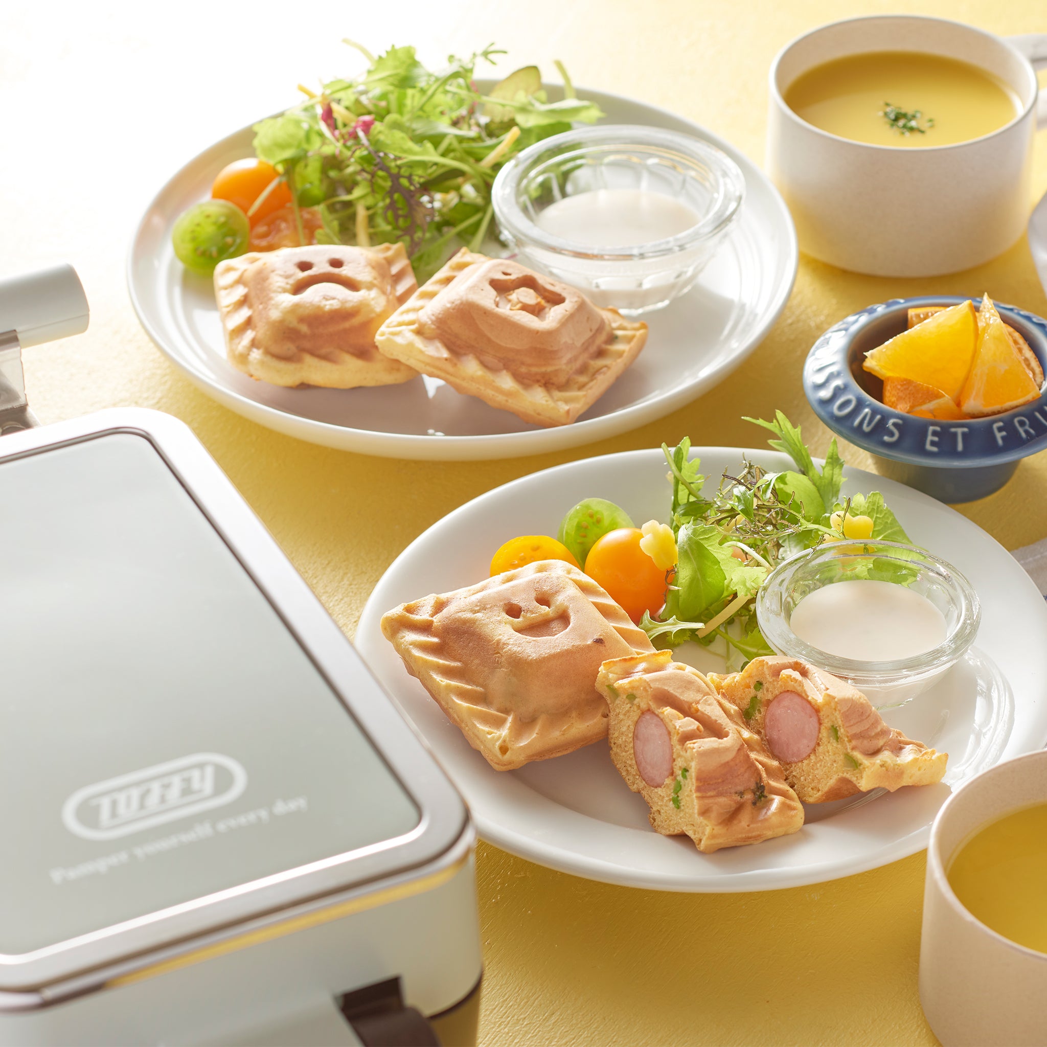 Toffy クォーターホットサンドメーカー用 クォータープレート