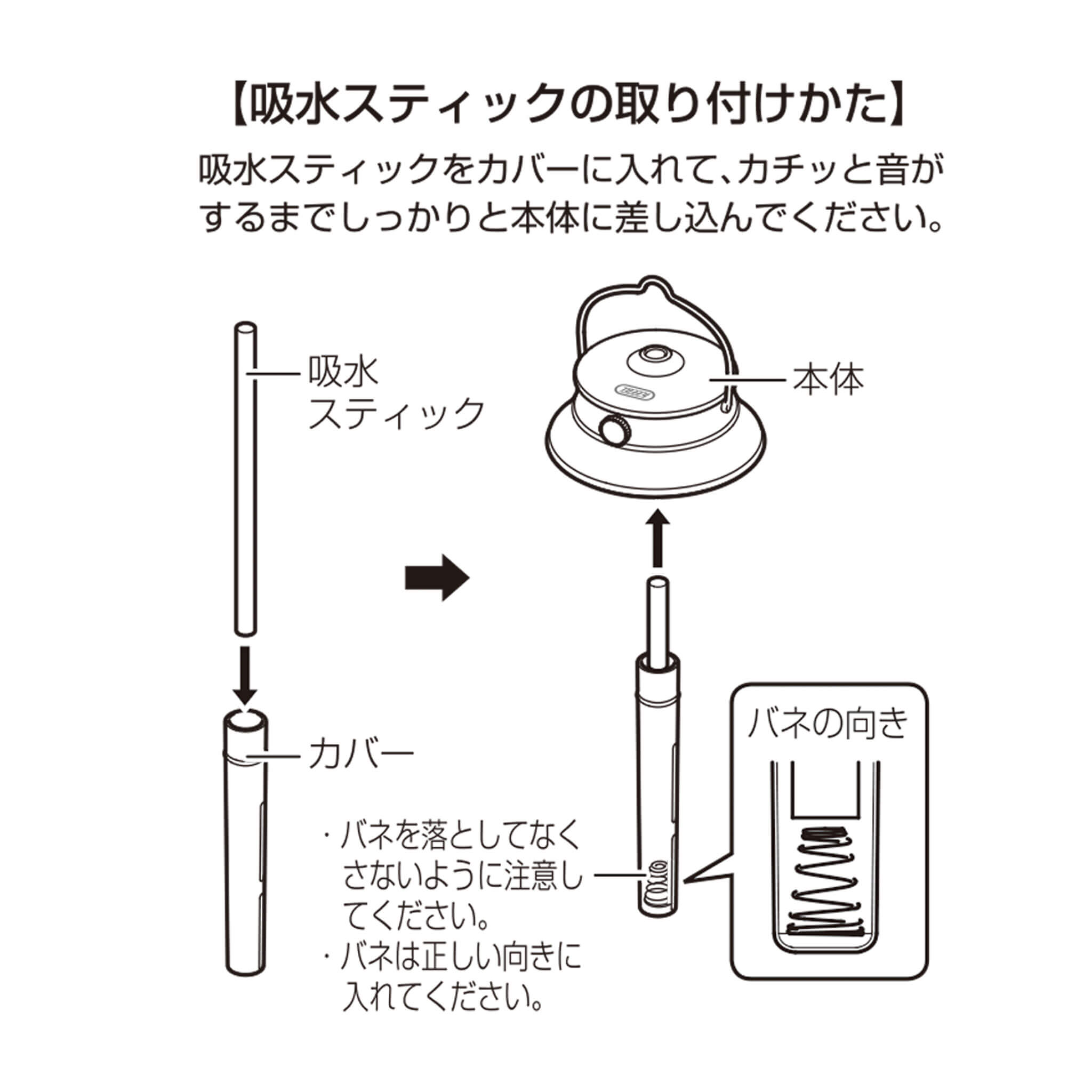 Toffy LEDランタン加湿器＜充電式＞ 交換用給水スティック(10本入)