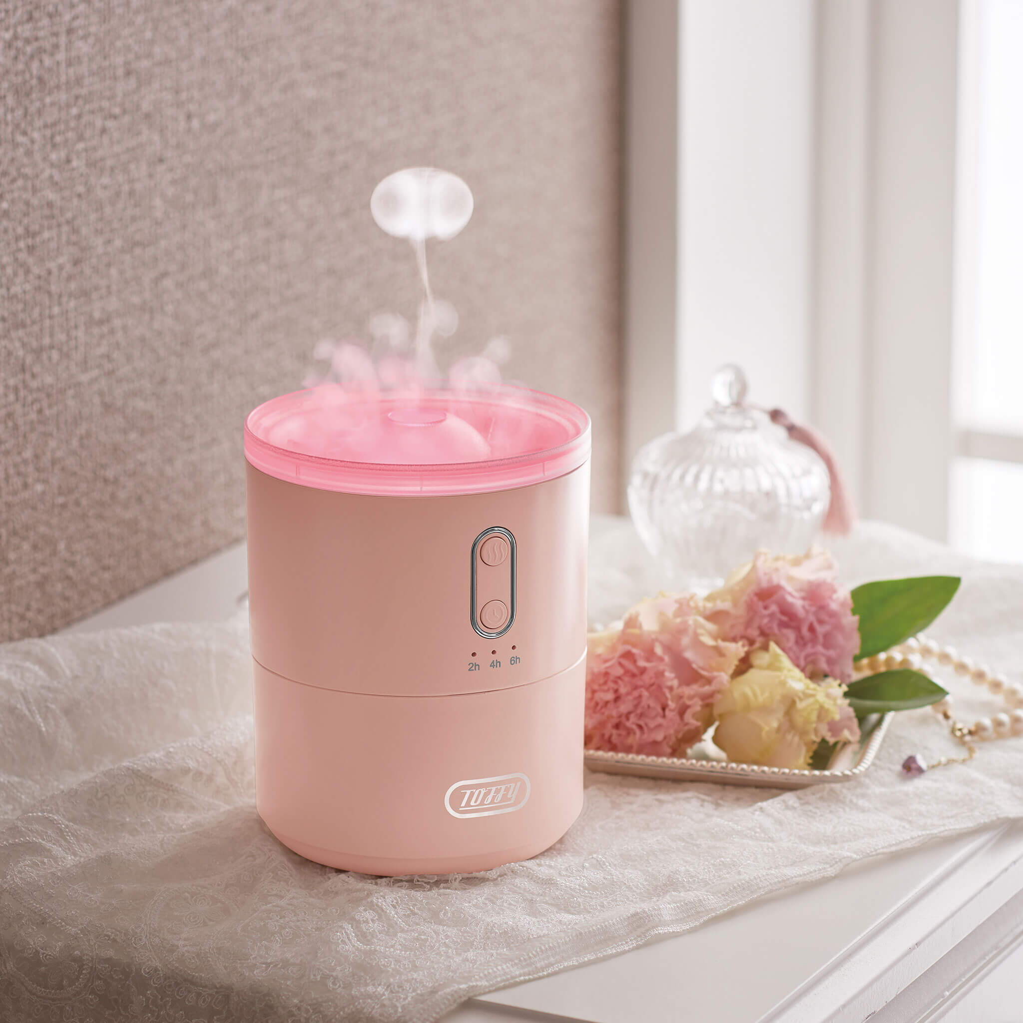 テン 充電式 超音波加湿器 ピンク | Francfranc（フランフラン