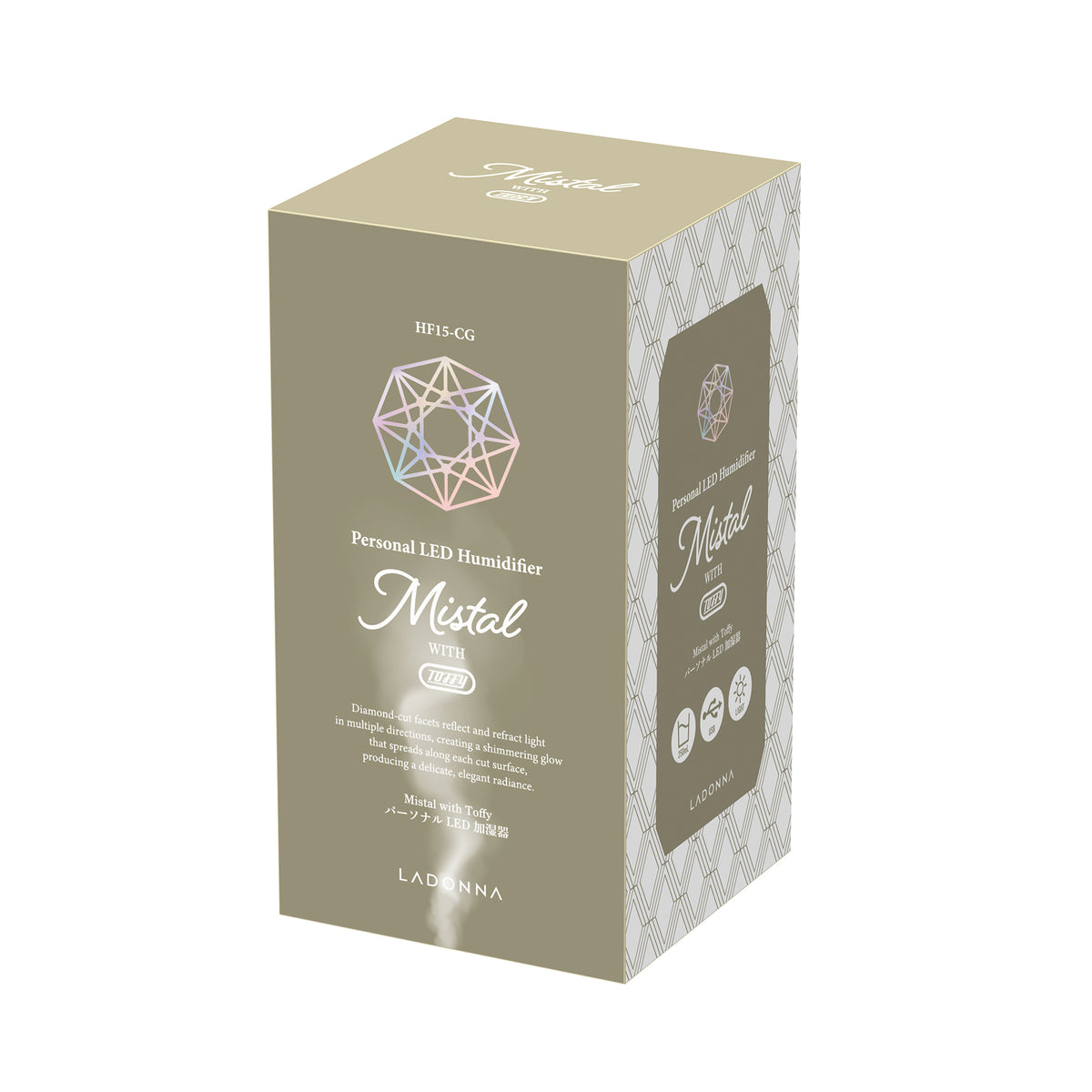 Mistal with Toffy パーソナルLED 加湿器