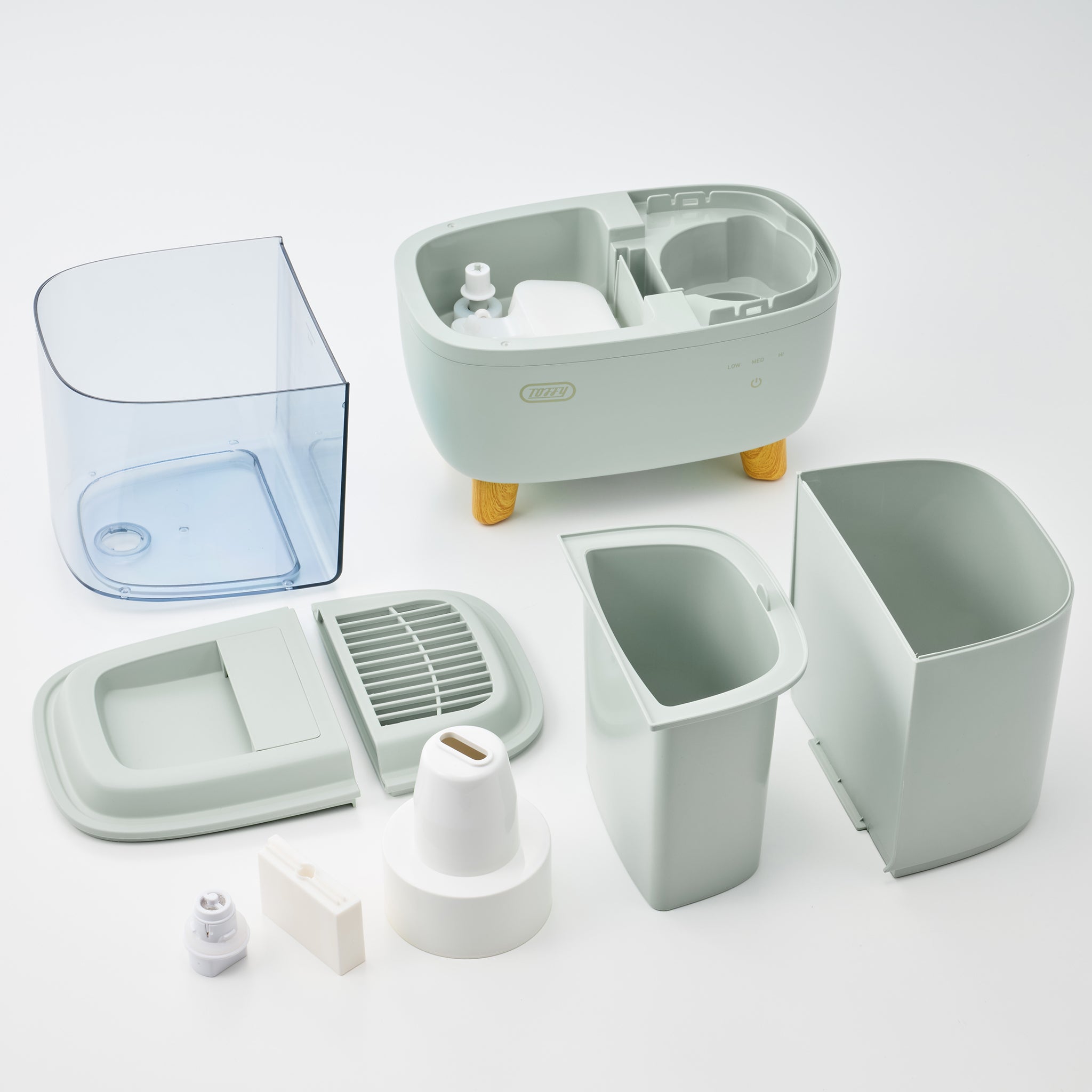 3月処分‼️新品　加湿器　4L スチーム 加熱超音波式加湿器 スチーム アンド ミスト 4L ホワイト HD3040J0
